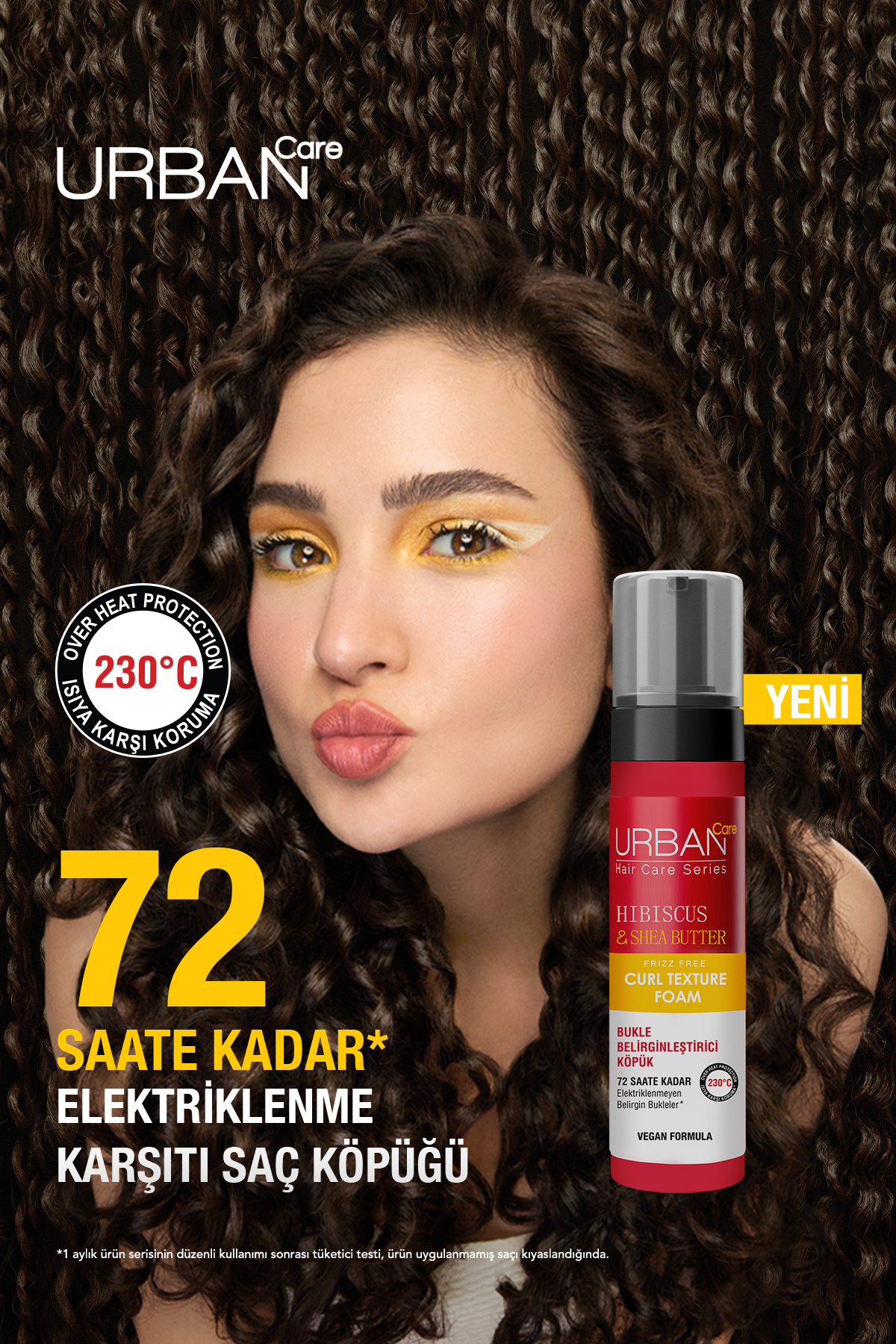 Hibiscus & Shea Butter Elektriklenme Karşıtı Saç Bakım Köpüğü-200 ML — 8680690713033 — تصویر 4 از 5