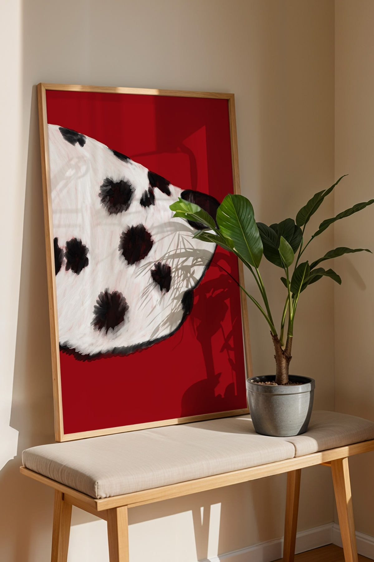 Dalmaçyalı Köpek Tablo Modern Poster Hayvan Duvar Dekoru Çerçevesiz