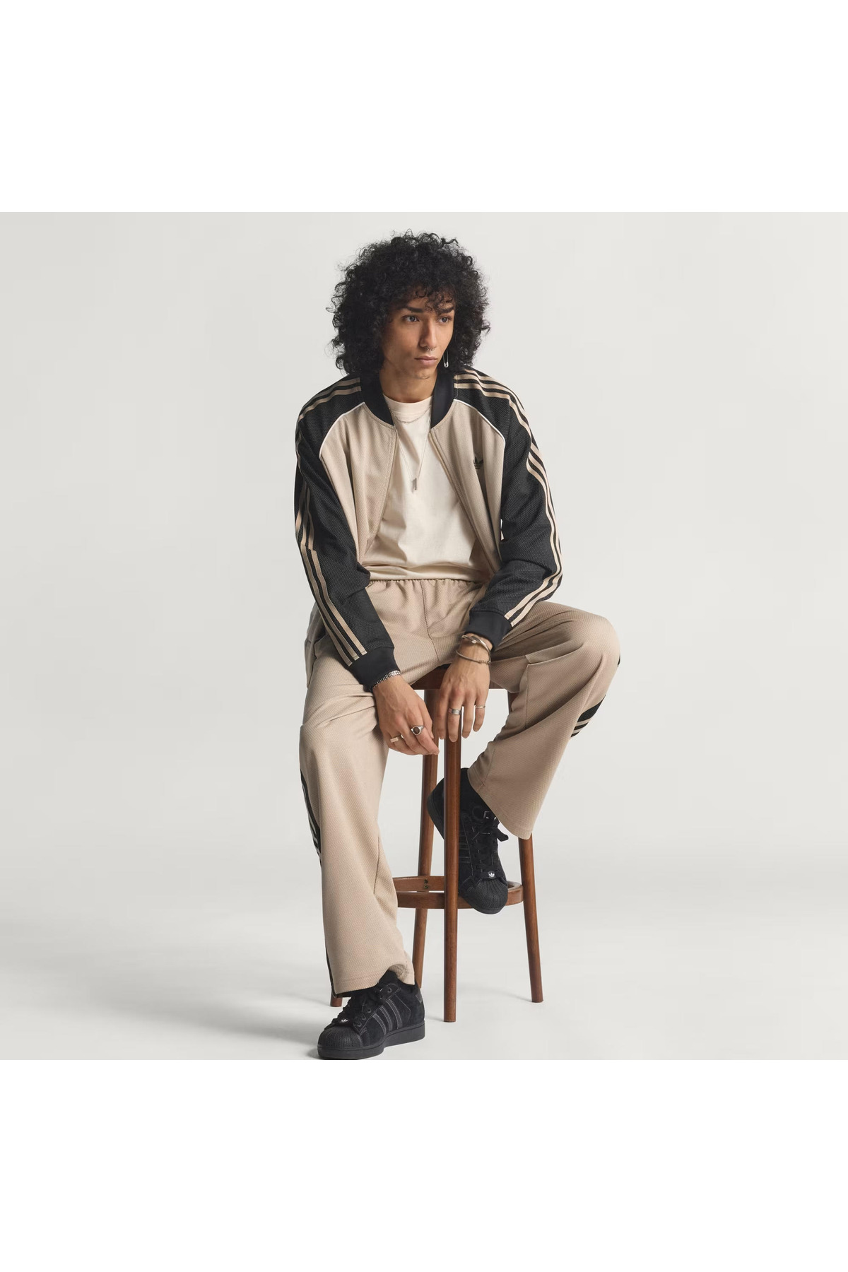 adidas Loose Mesh Erkek Sweatshirt görsel 6