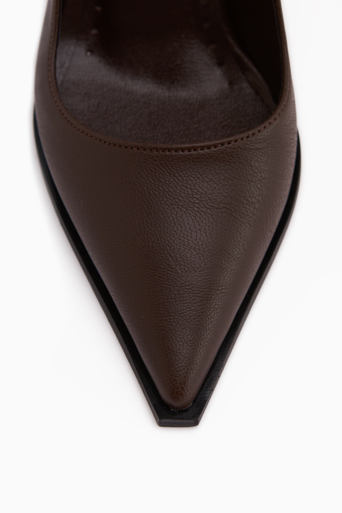Limoya  Essi Kahve Önü Kapalı Kalın Topuklu Kadın Ayakkabı - Görsel 5