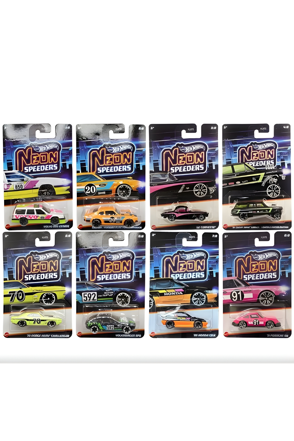 HOT WHEELS Neon Speeders 8'li Set - HLH72 - 979F - Fiyatı, Yorumları