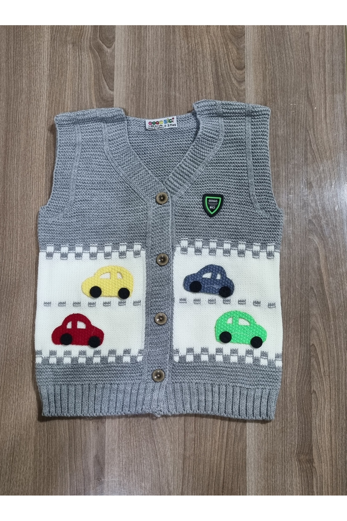 BABYLY Bebek ve çocuk triko Yeleği 1.2.3.4.5.yaş dikişsiz fotoğrafı 2 (önizleme)