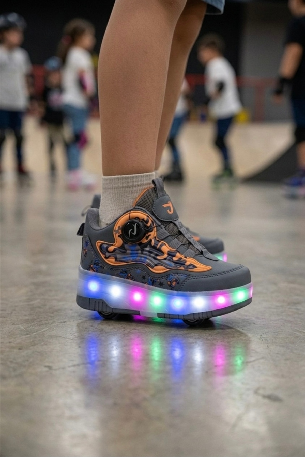 ROCKY  LED Işıklı Patenli Çocuk Ayakkabısı-Tekerlekli Sneaker - Görsel 3
