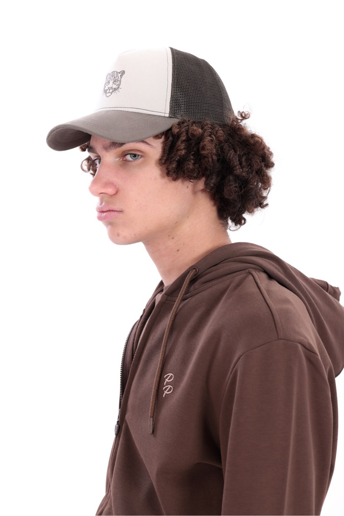 PİERO PERLA  Jaguar Nakış Detaylı Erkek Haki Cap Şapka - Görsel 2