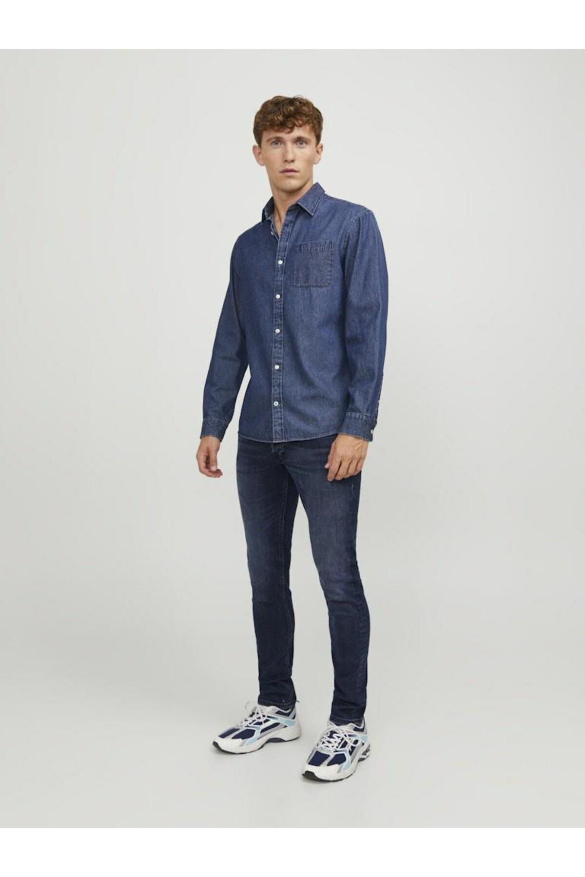 Jack & Jones  Jack Jones Glenn Orjınal 812 Erkek Jeans 12173407 - Görsel 3