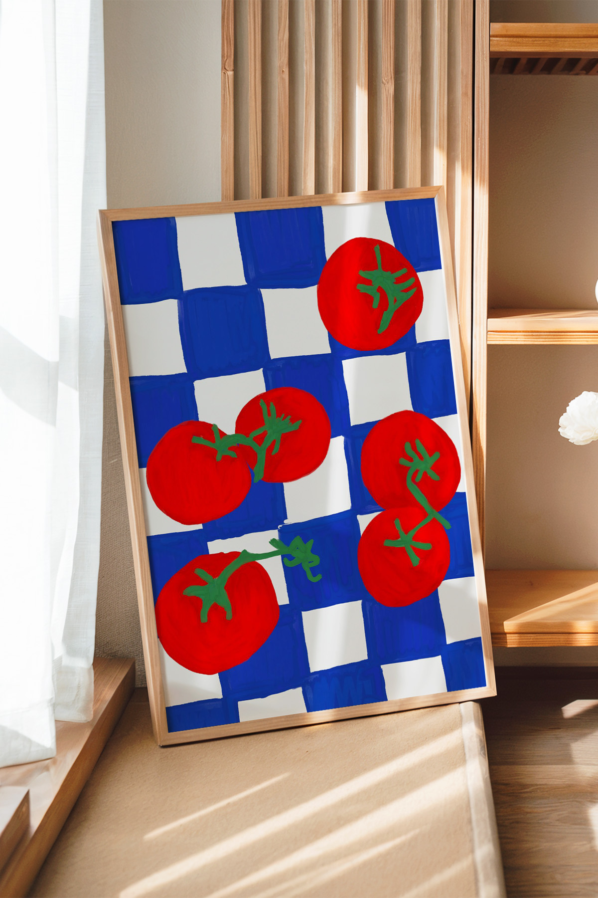 Modern Domates Tablosu Mutfak Duvar Dekoru Poster Çerçevesiz