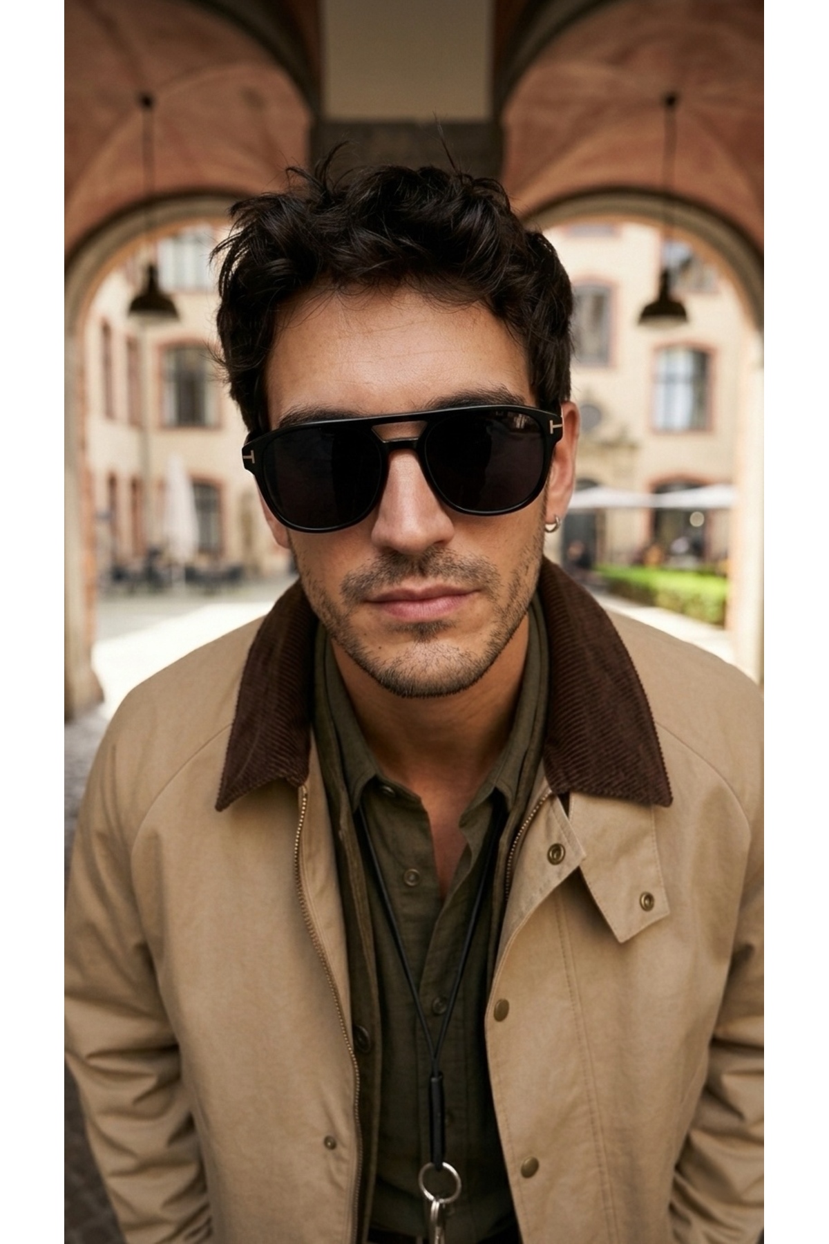 Chunky Frame Rosiqe Unisex Siyah Ultra Hafif Uv400 Filtreli Güneş Gözlüğü görsel 2