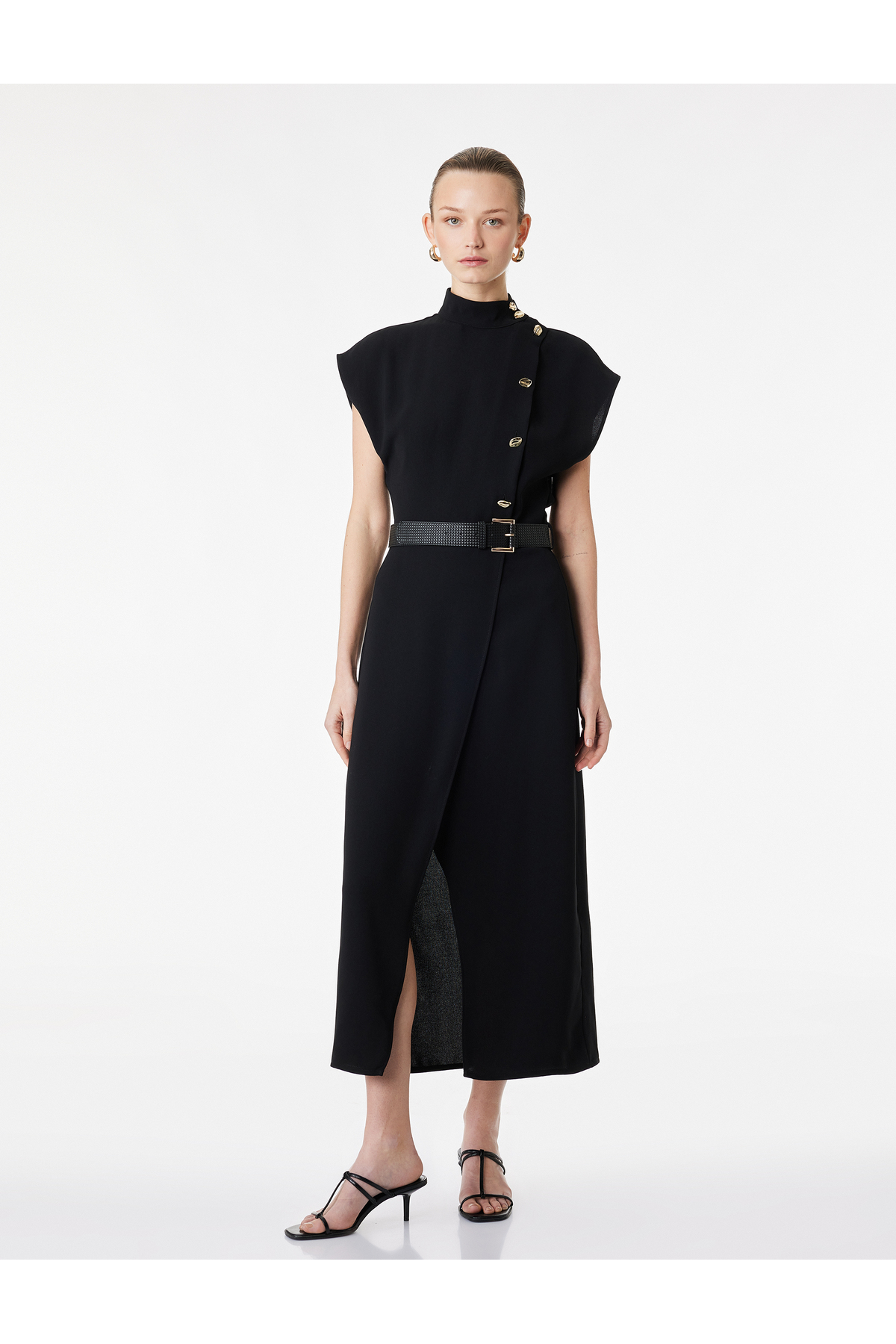 Koton Black Women Woven Midi Dress