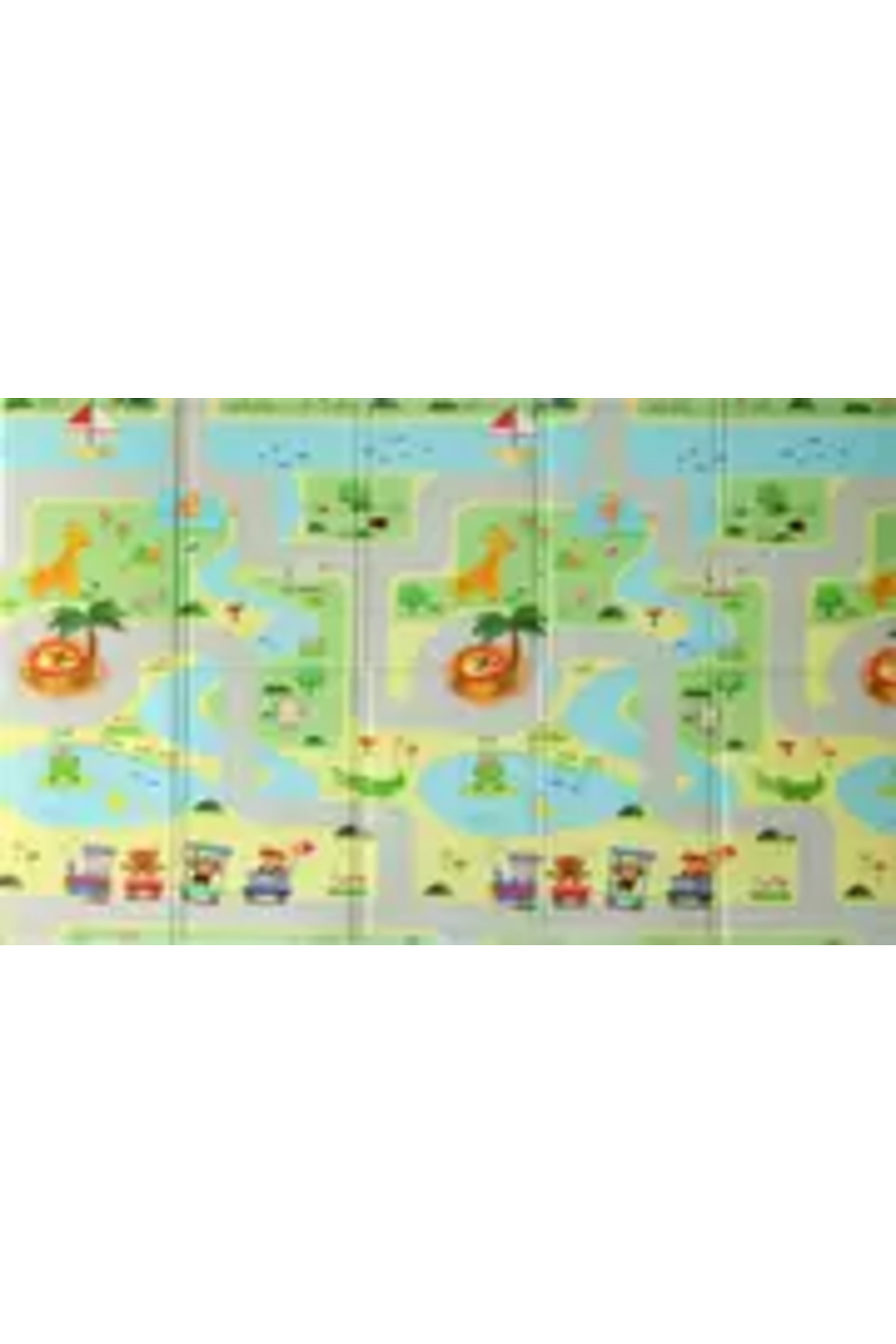Coolmats 200x130x1 Cm Yeşil Parkur Katlanabilir Oyun Matı fotoğrafı 2 (önizleme)
