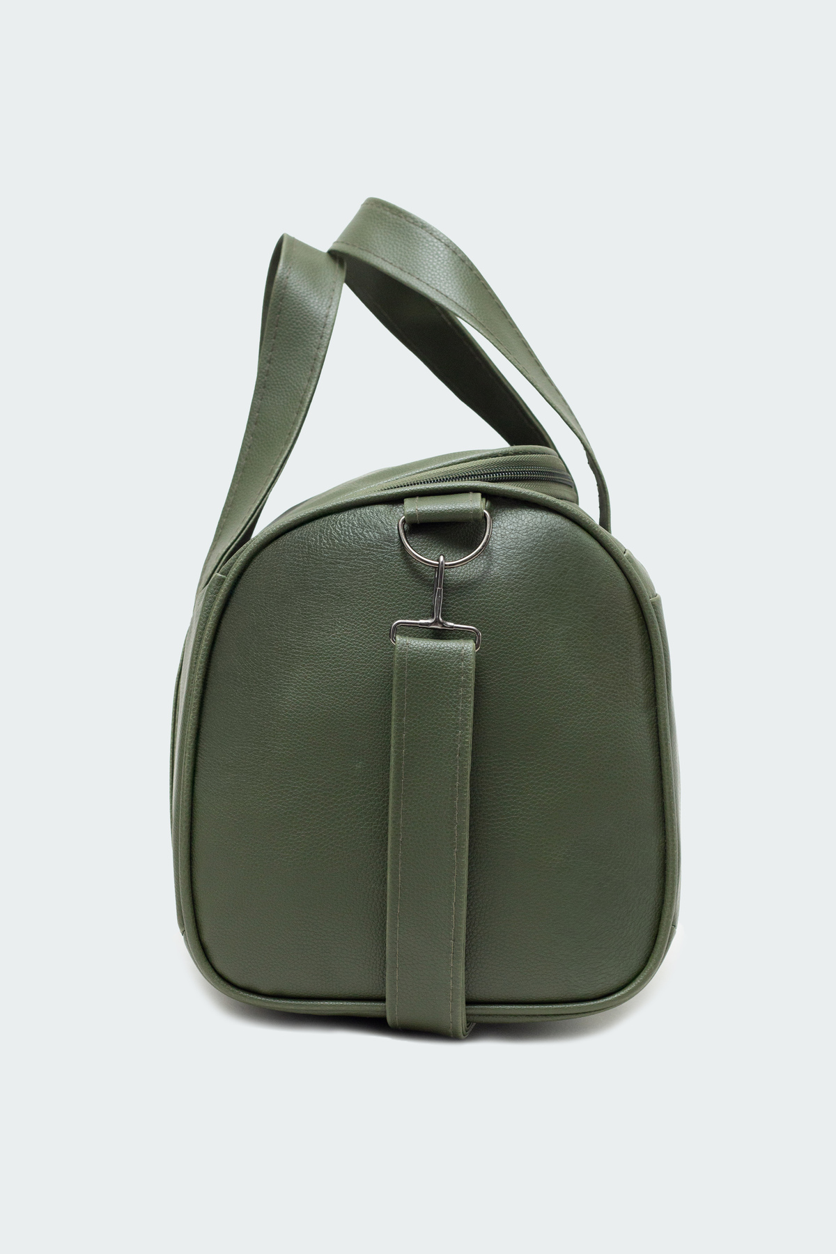 KAFF  Yeşil Suni Deri Yan Ayakkabı Bölmeli Unisex Geniş Hacimli Seyahat Spor Fitness Spor Çantası - 00124 - Görsel 5