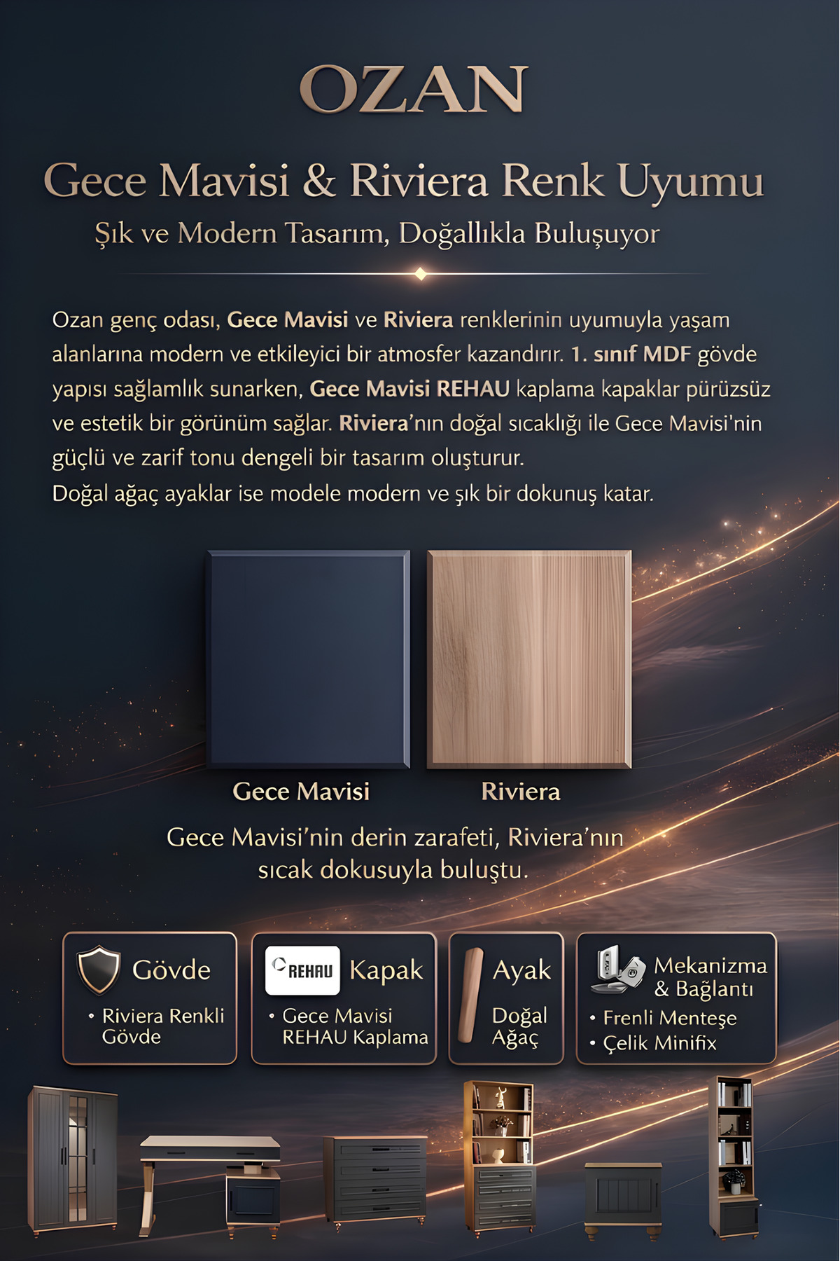 arionkids Ozan Çekmeceli Çocuk Odası Dolabı | 1.Sınıf MDF Gövde | Fonksiyonel ve Modern Tasarım fotoğrafı 4 (önizleme)