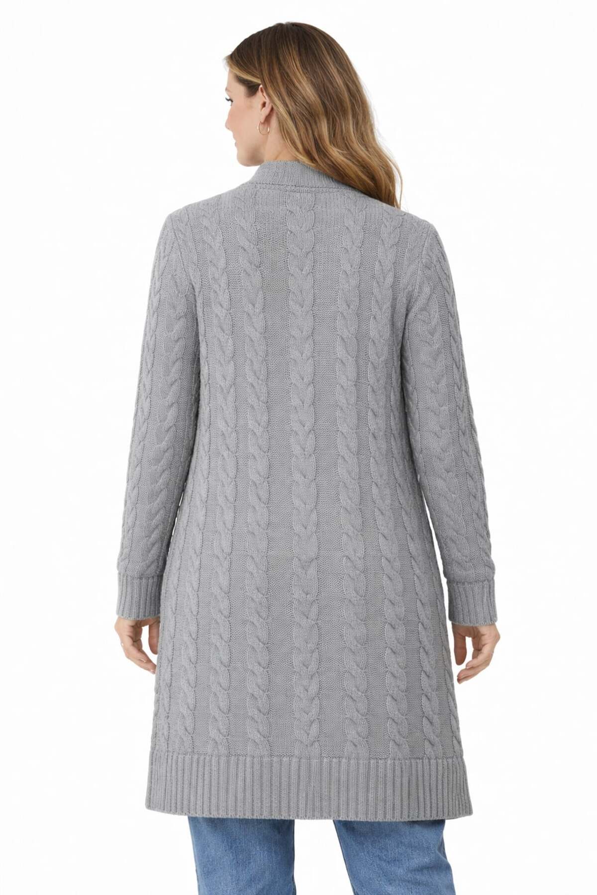 ModaPlaza  Kadın Saç Örgü Hırka 7129 - Görsel 3