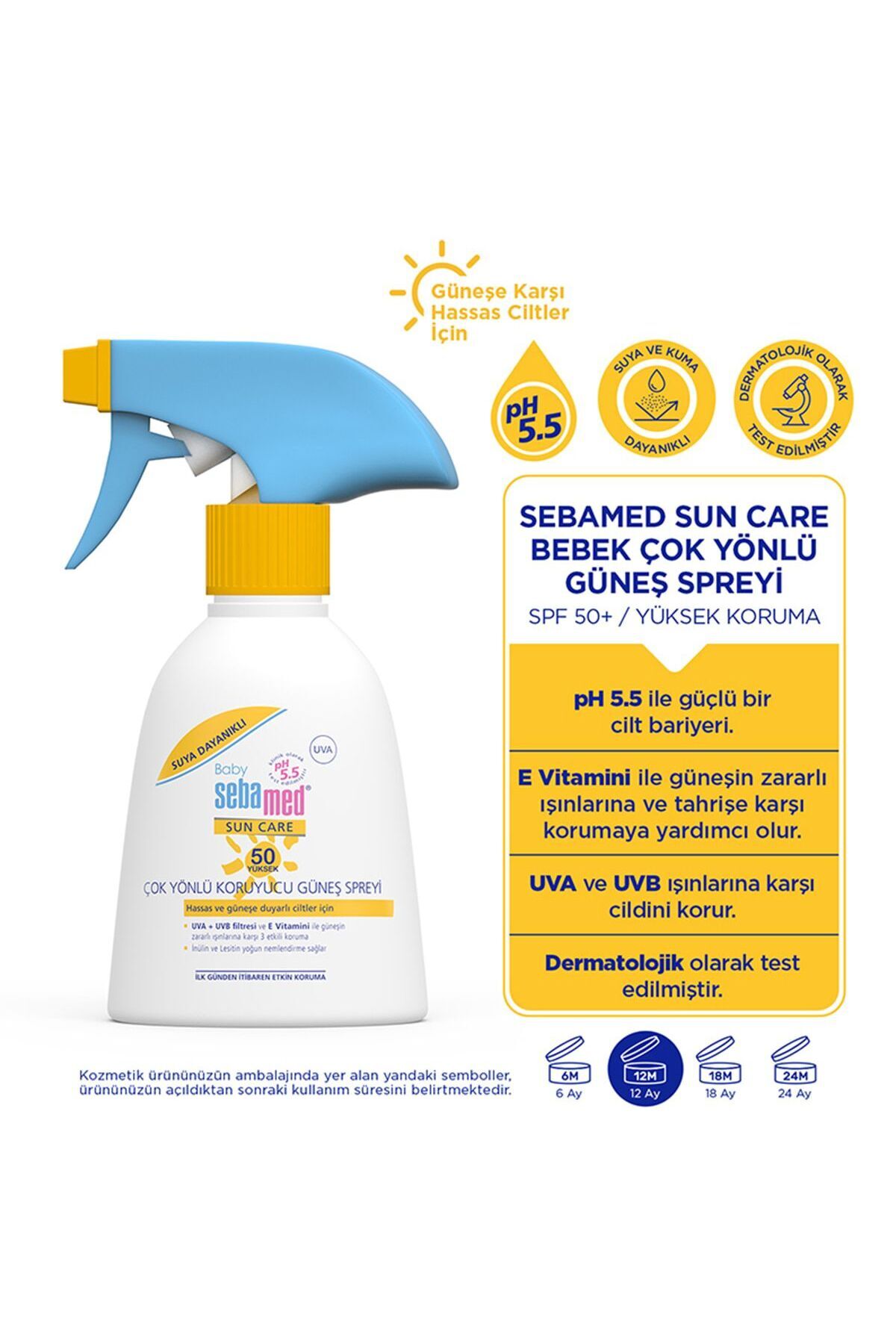 Sebamed Baby Çok Yönlü Koruyucu Güneş Spreyi 200 ml fotoğrafı 3 (önizleme)