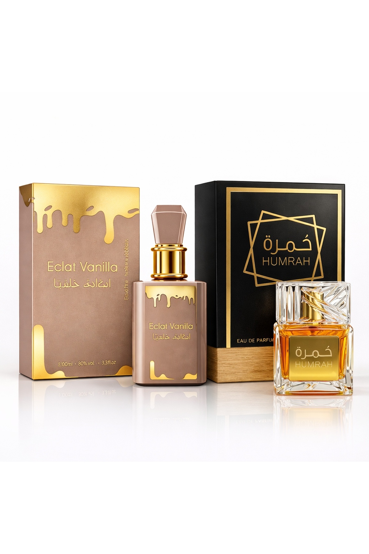 MANASIK Set de 2 parfumuri arabe HUMRAH și Eclat VANILLA