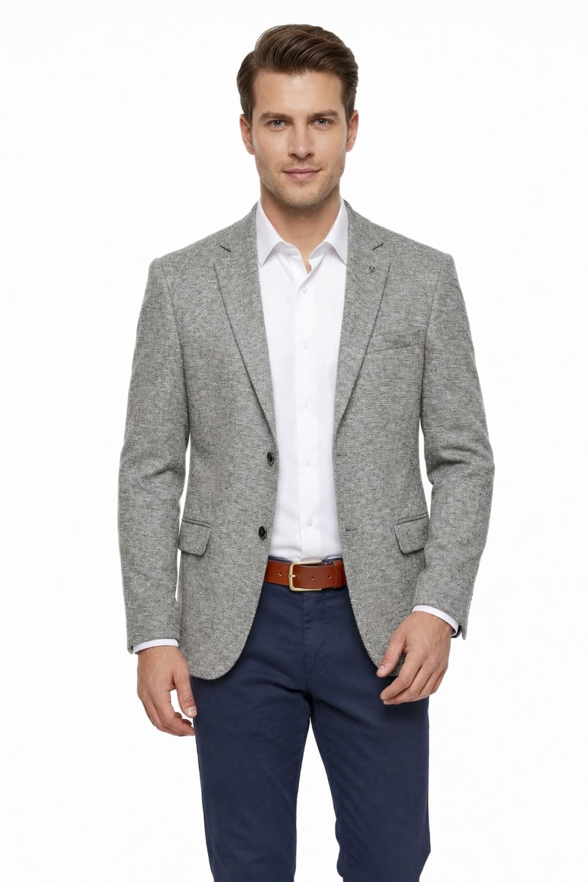 Suitmen  Erkek Tek Spor Ceket 4 Drop Çift Yırtmaçlı Mevsimlik BGL-ST05331