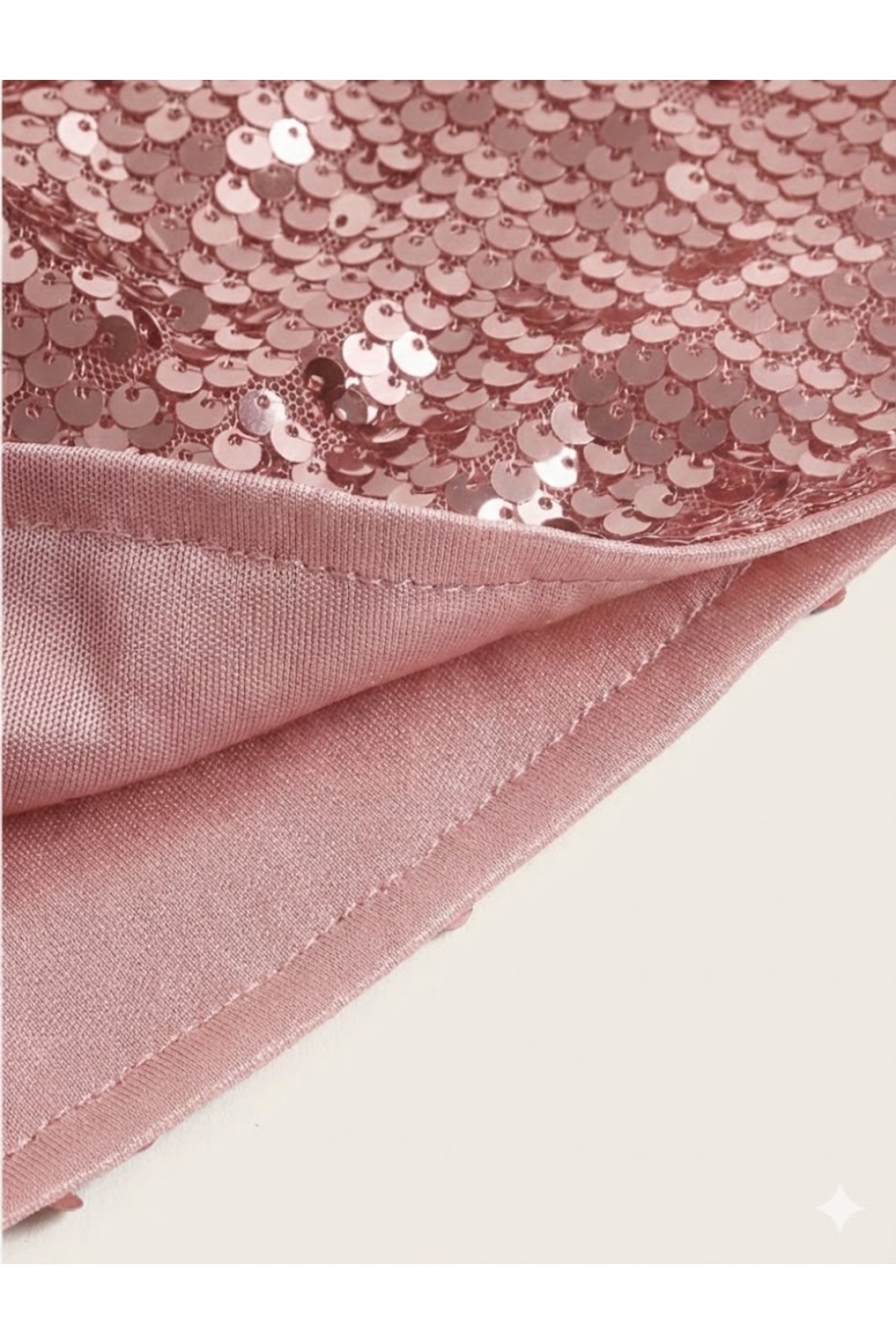 SLAW REZZ  Payetli Şort Etek Pulpayet Etek Beli Lastikli - Görsel 2