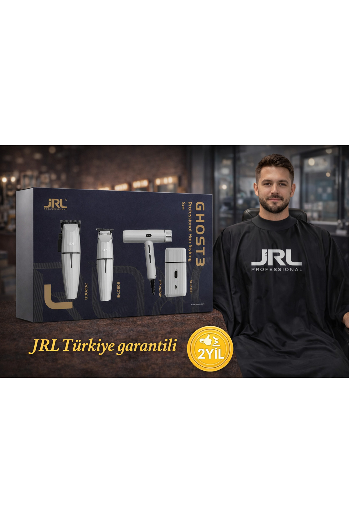 jrl Profesyonel Onyx White GHOST Saç Kesim Makinesi - Fiyatı