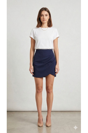 ekawholesale Siyah Şortlu Etek