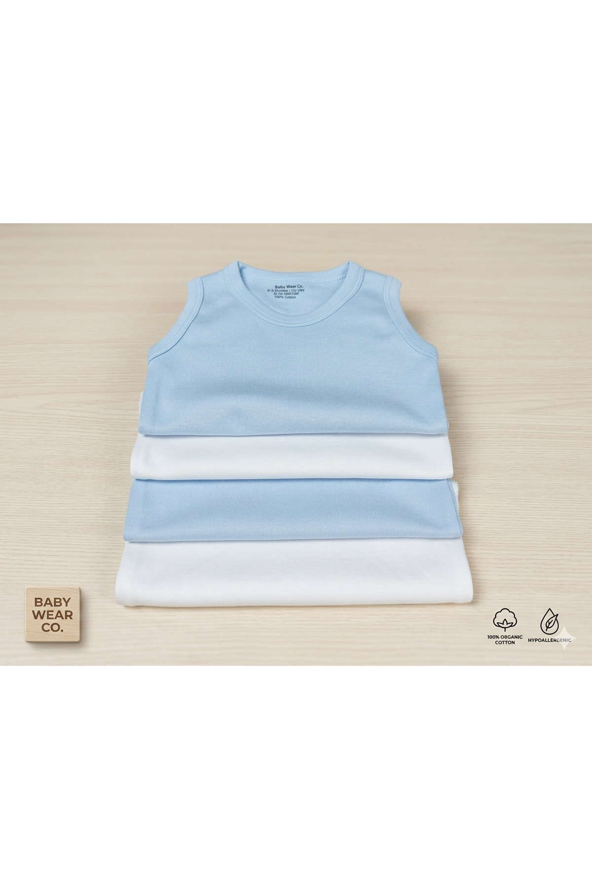 Baby Nife %100 pamuklu 4'lü çıtçıtlı bebek body zıbın/organik pamuklu bebek atlet/bebek çıtçıtlı atlet fotoğrafı 4 (önizleme)