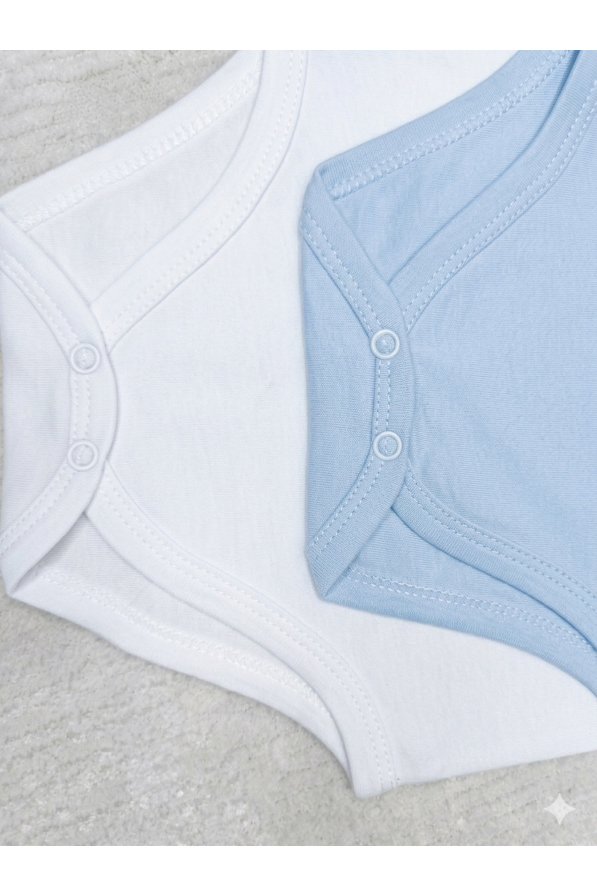 Baby Nife %100 pamuklu 4'lü çıtçıtlı bebek body zıbın/organik pamuklu bebek atlet/bebek çıtçıtlı atlet fotoğrafı 3 (önizleme)