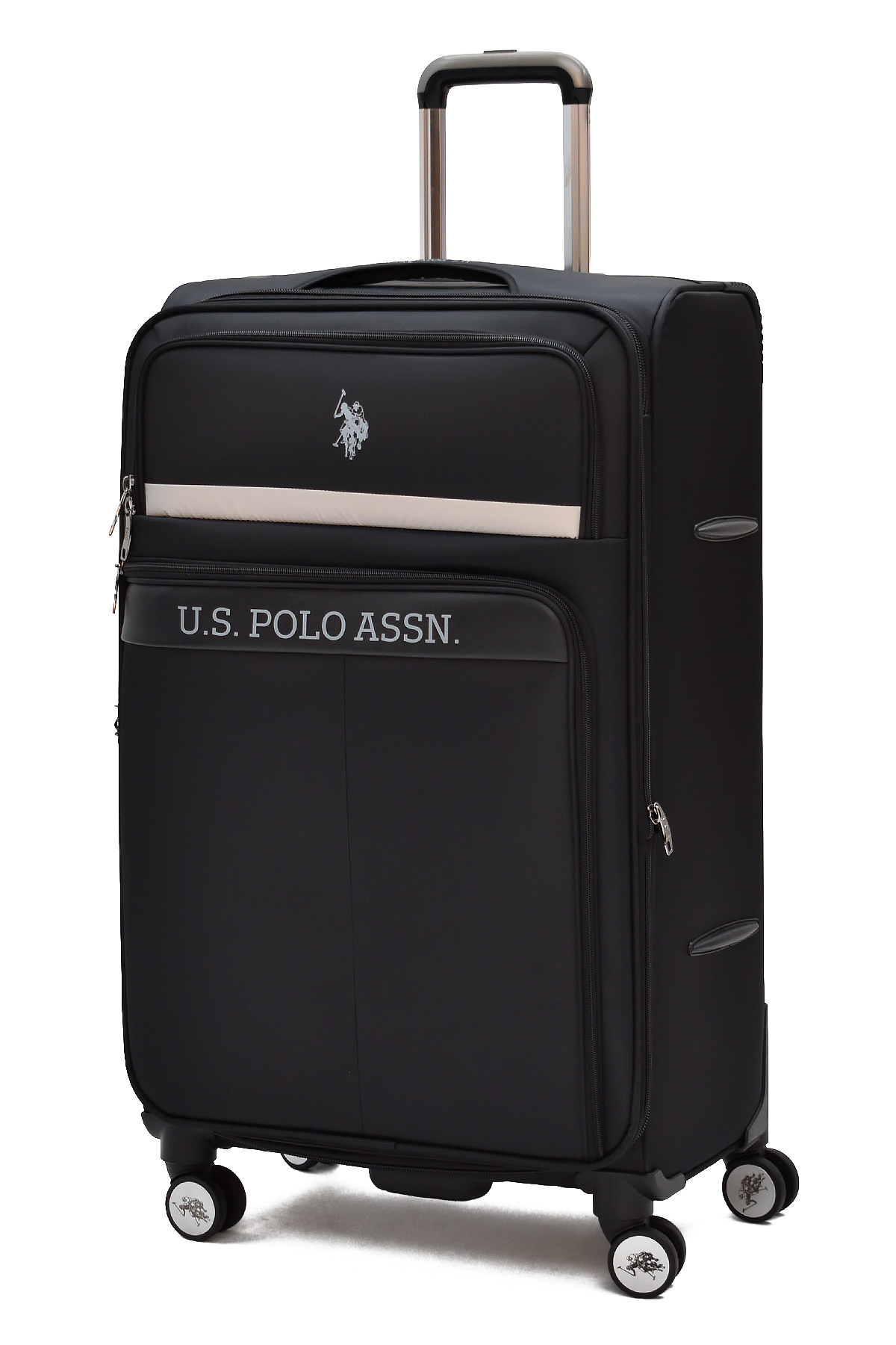 Oversized Fabric Suitcase – Ultra-Light 8-Wheel Travel Val with Large Volume Bellows