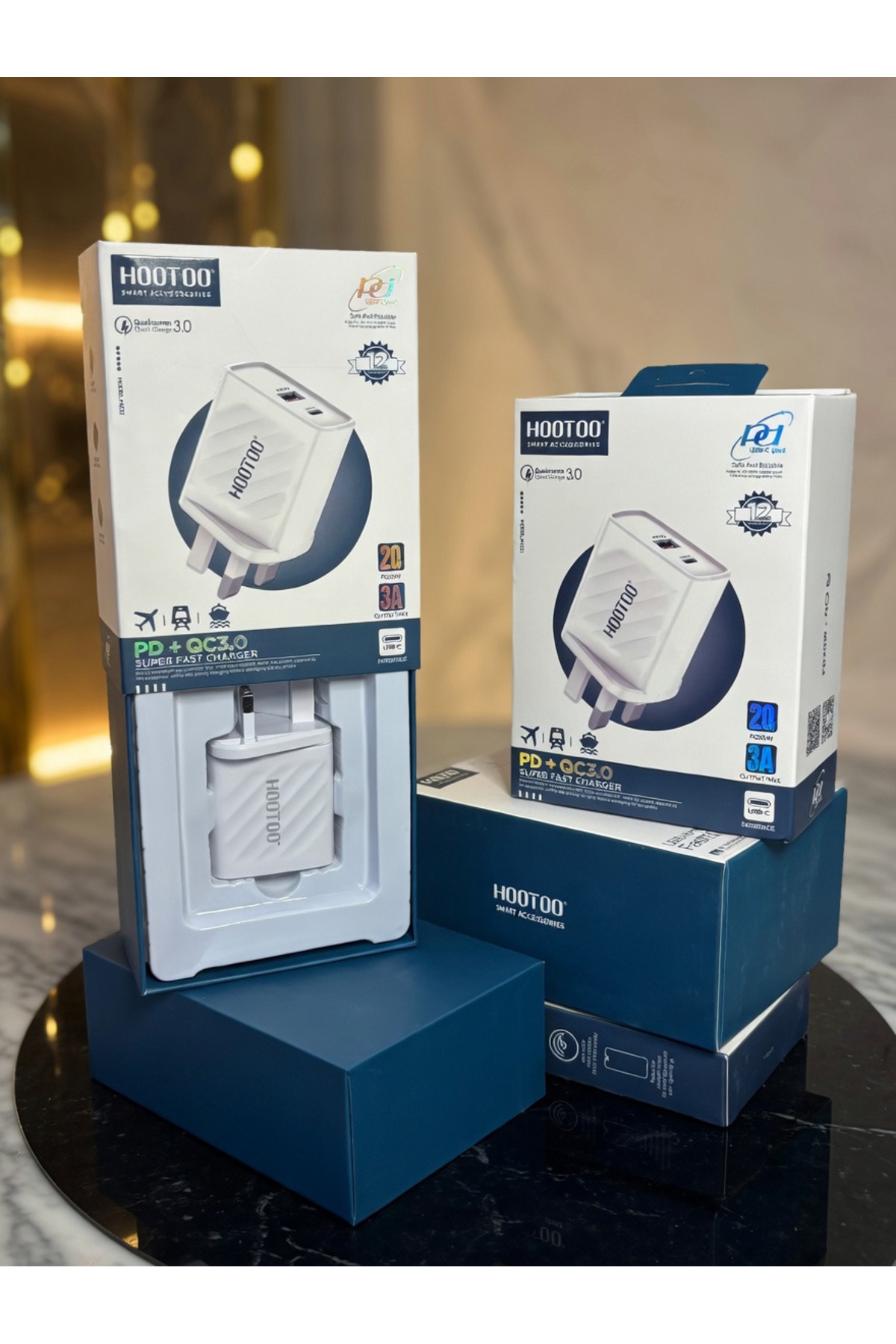 Hootoo فيش جداري 20 واط مخرجين