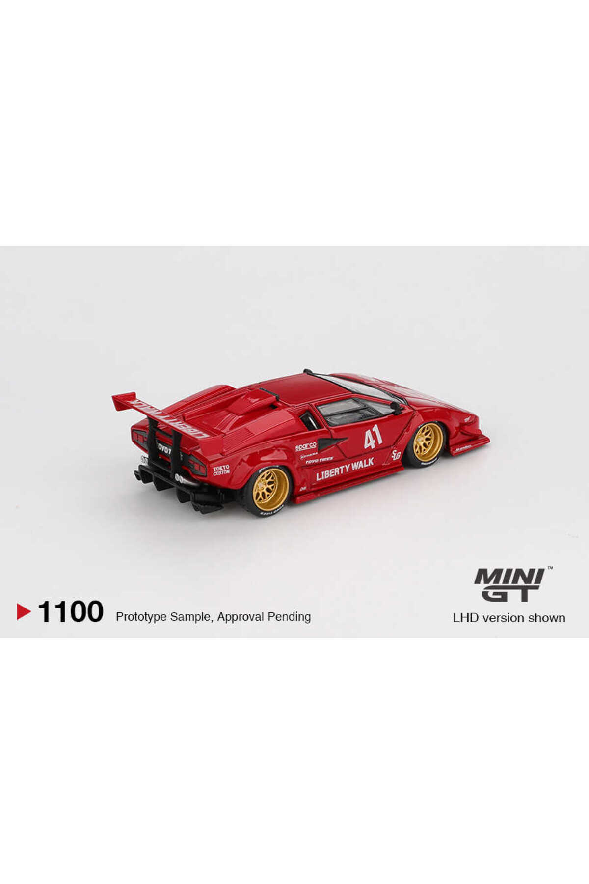 mini gt 1100 1/64 Lamborghini Countach LB-WORKS Red - Fiyatı