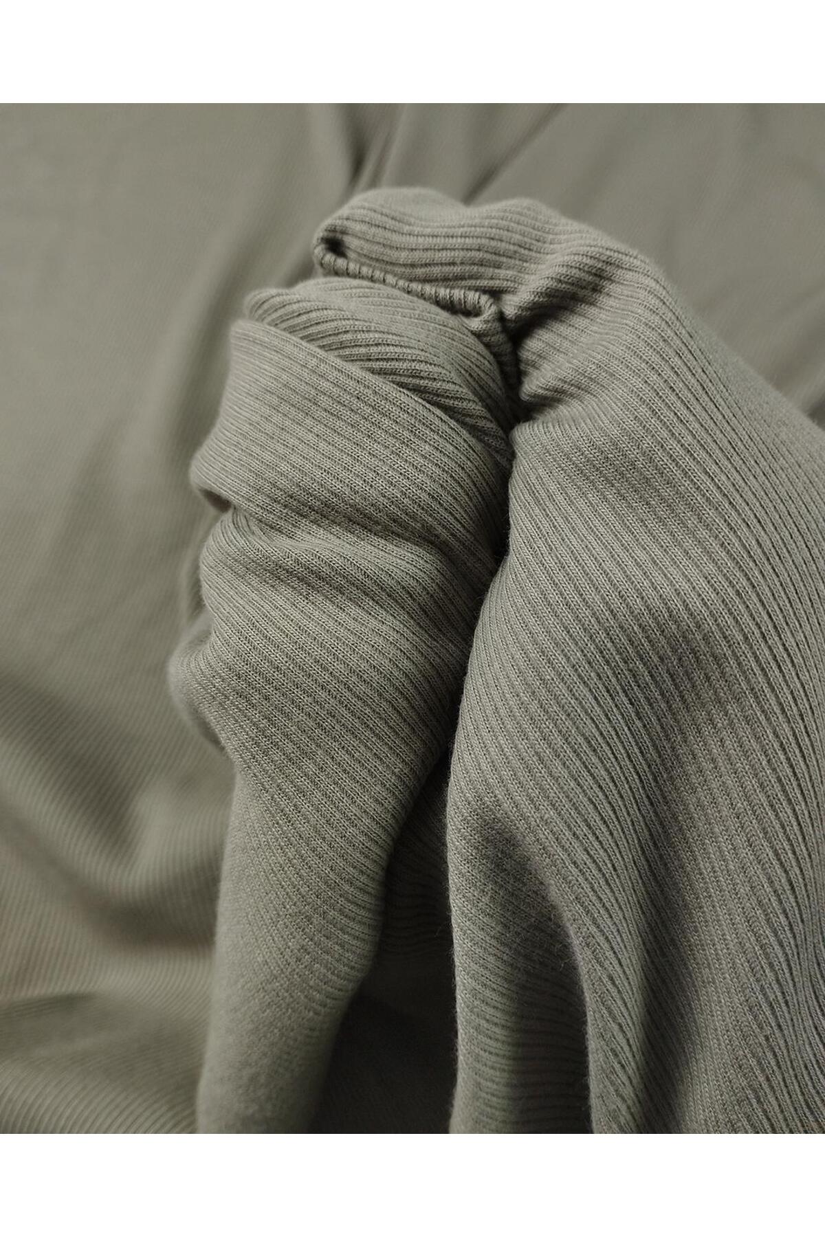 Kumaş Parça Çağla Yeşili Renkte Bebe Ribana Kumaş En: 80cm fotoğrafı 7 (önizleme)