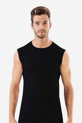 infernum Pamuklu Sıfır Kol Bisiklet Yaka Kolsuz Atlet