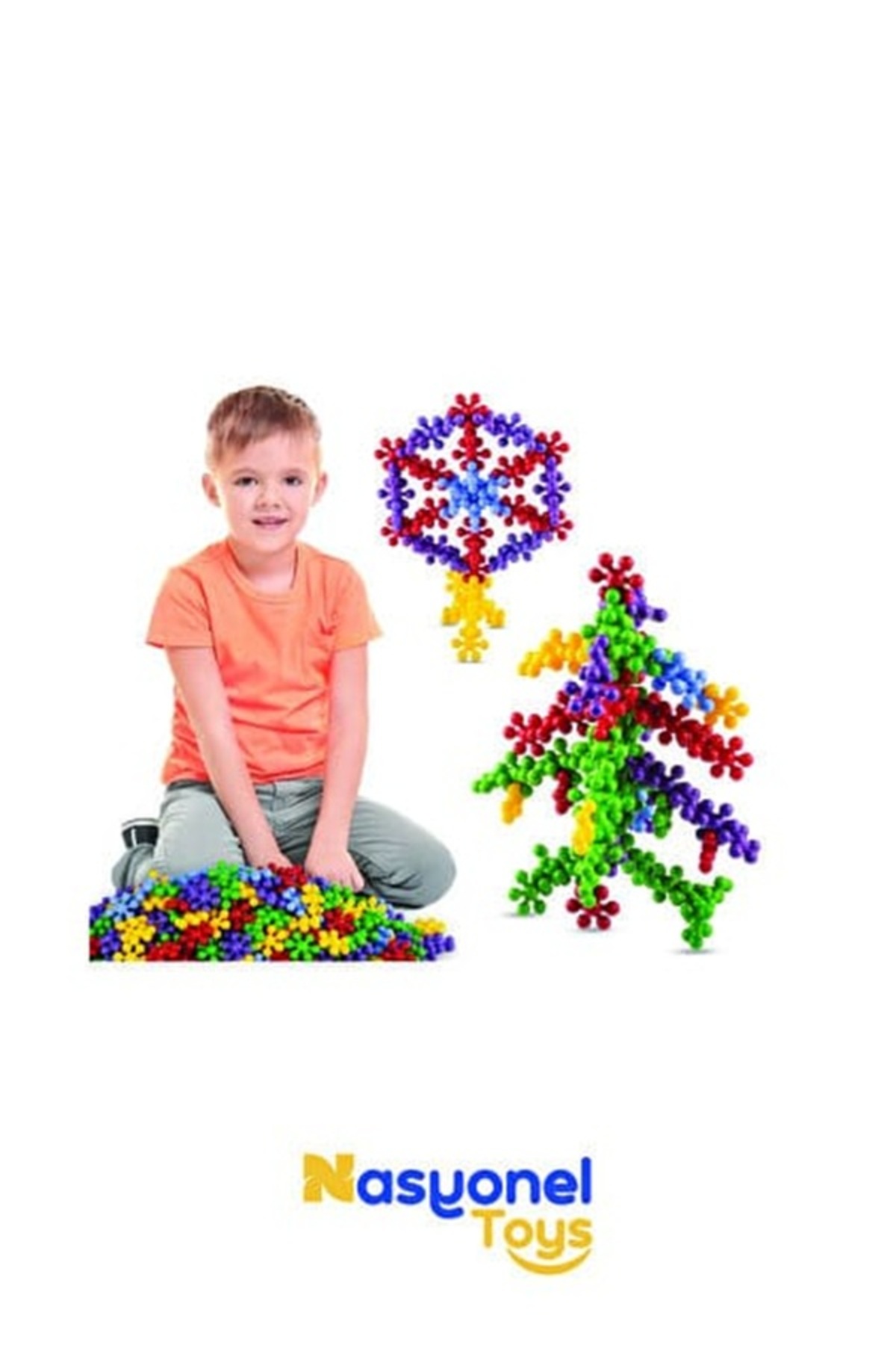 MODA Kar Tanesi Molekül Yapı Taşları 60 Parça Eğitici Oyuncak – Zeka Geliştirici – fotoğrafı 3 (önizleme)