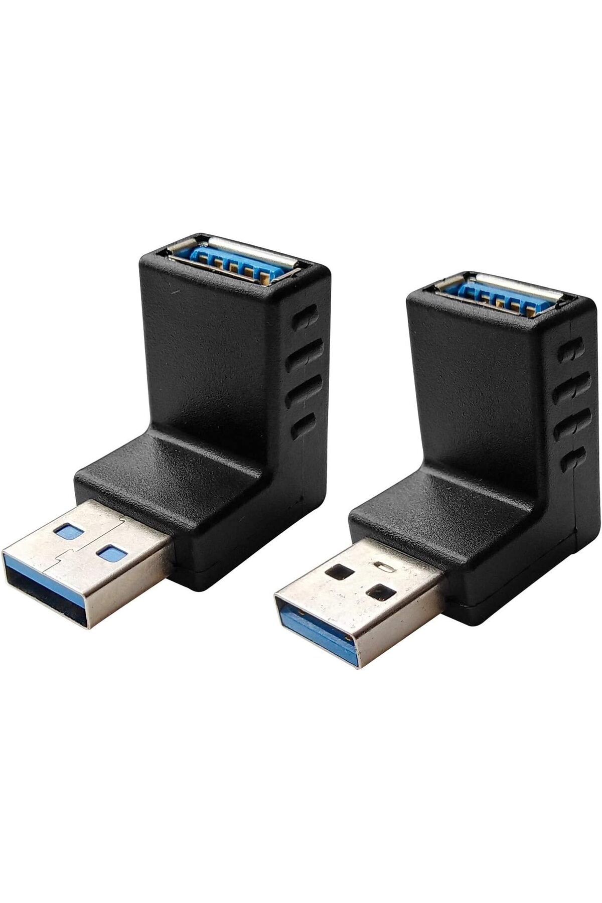 Yukarı ve Aşağı Usb 3.0 Erkekten Dişiye 90 Derece Dik Açılı Uzatma Adaptörü Usb Yüksek Hızlı Adaptör