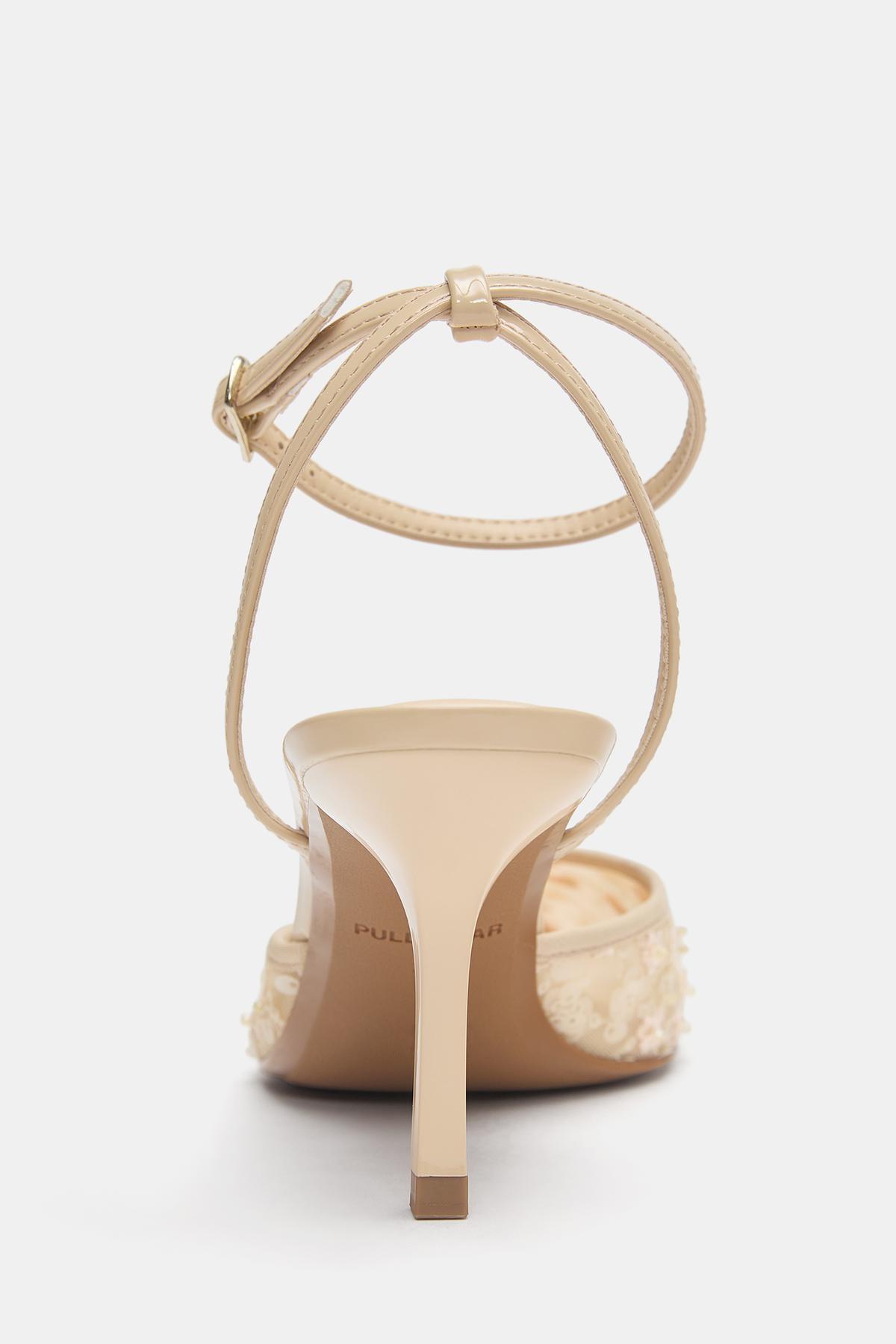 Pull & Bear  Süslü topuklu ayakkabı - Görsel 5