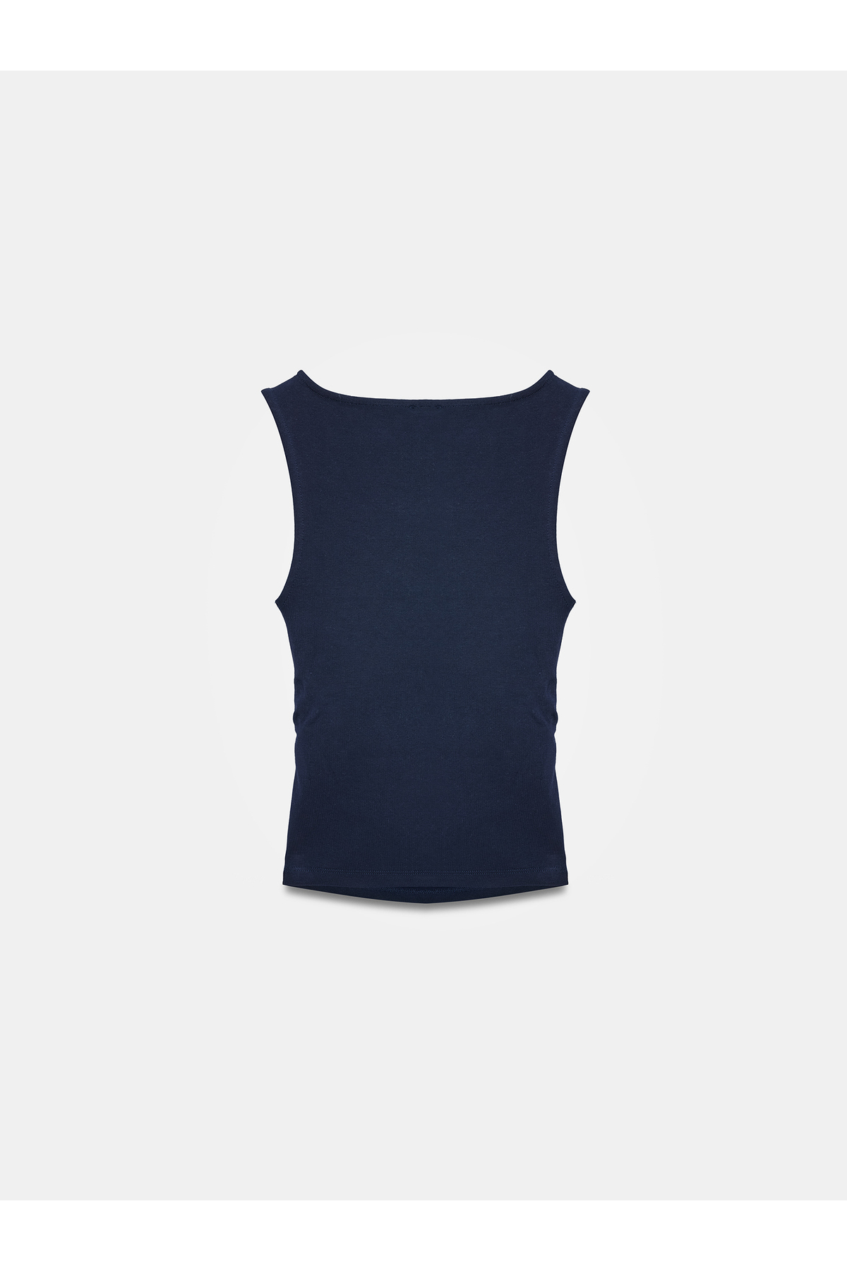 Dilvin  31589 Büzgülü Kayık Yaka Top-K.Lacivert - Görsel 6