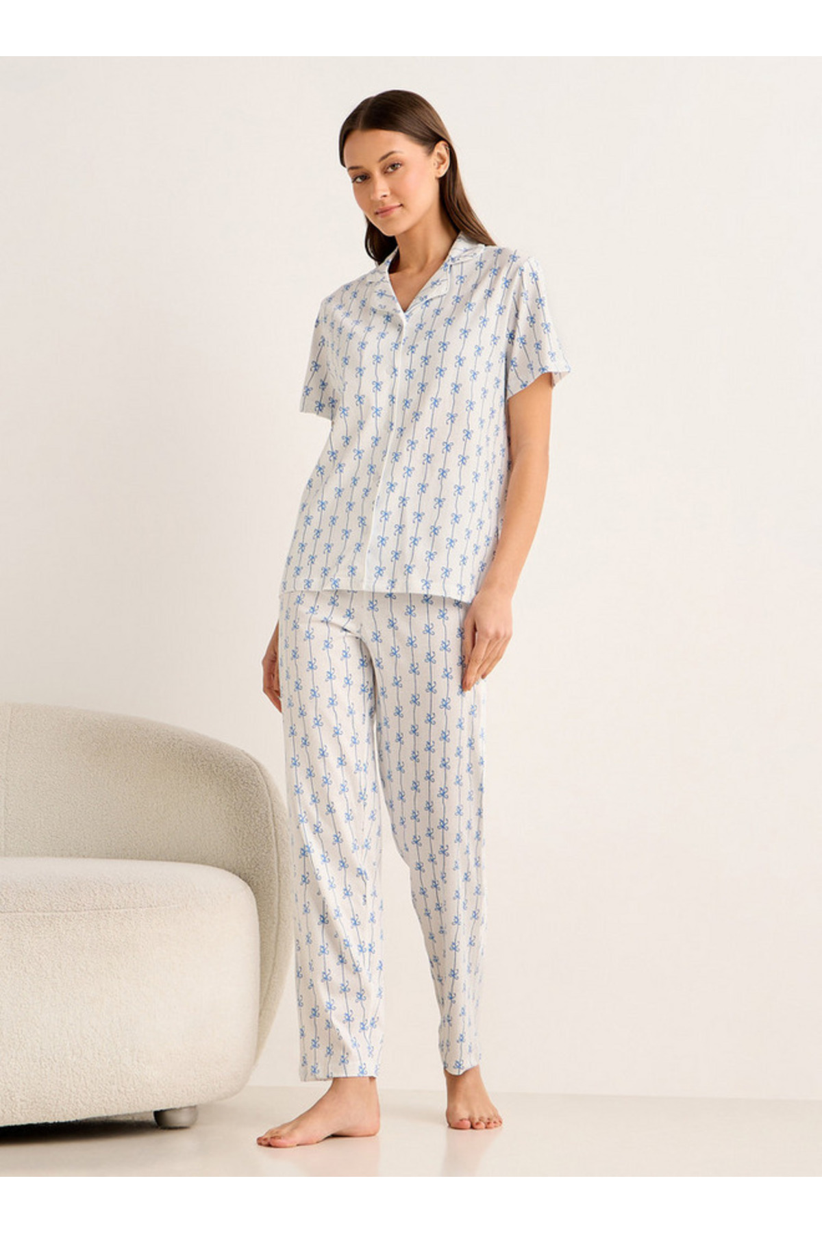 Splash FAV Pyjama Set Button-Down Shirt and Pants