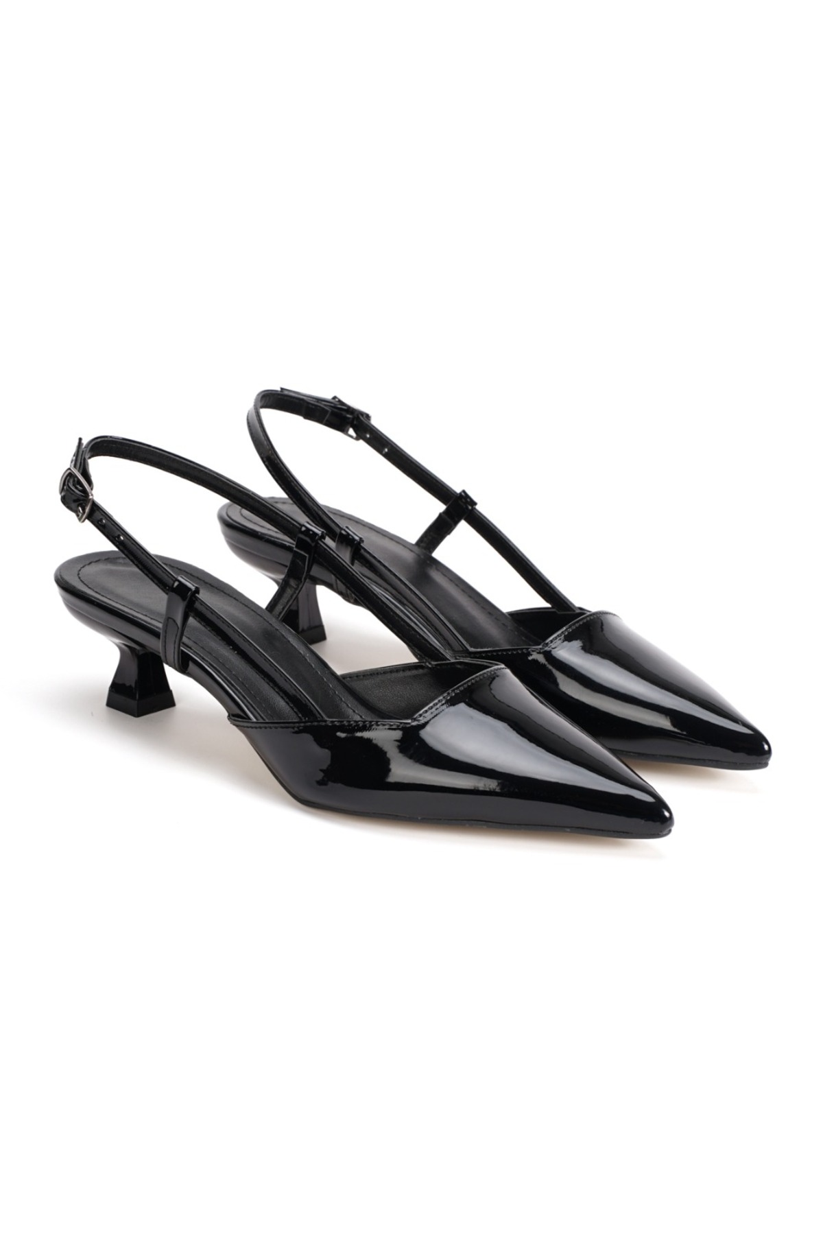 Women's Pointed Toe Short Heeled Evening Shoes