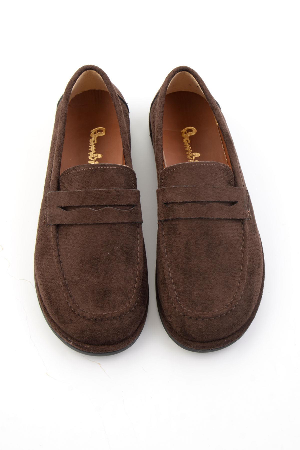 Bambi Kahve Kadın Loafer Ayakkabı K01606034372 görsel 5