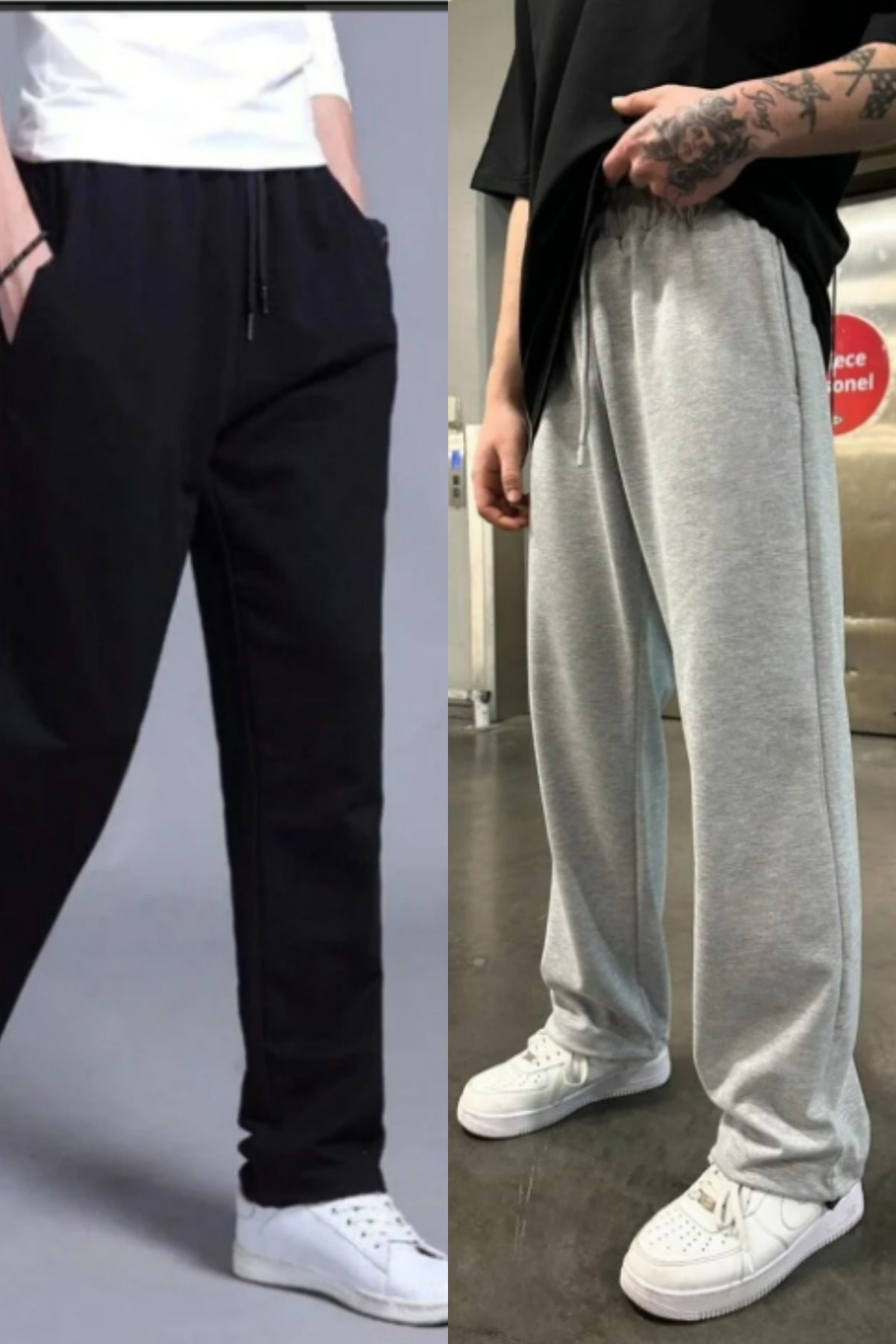 Men's 2-Pack Relax Fit Baggy Mould Sweatpants