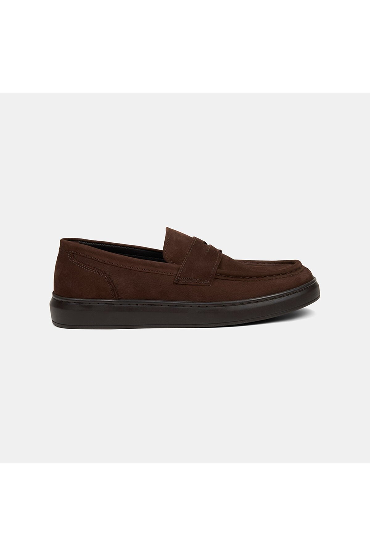 Desa Erkek Kahve Nubuk Deri Loafer görsel 4