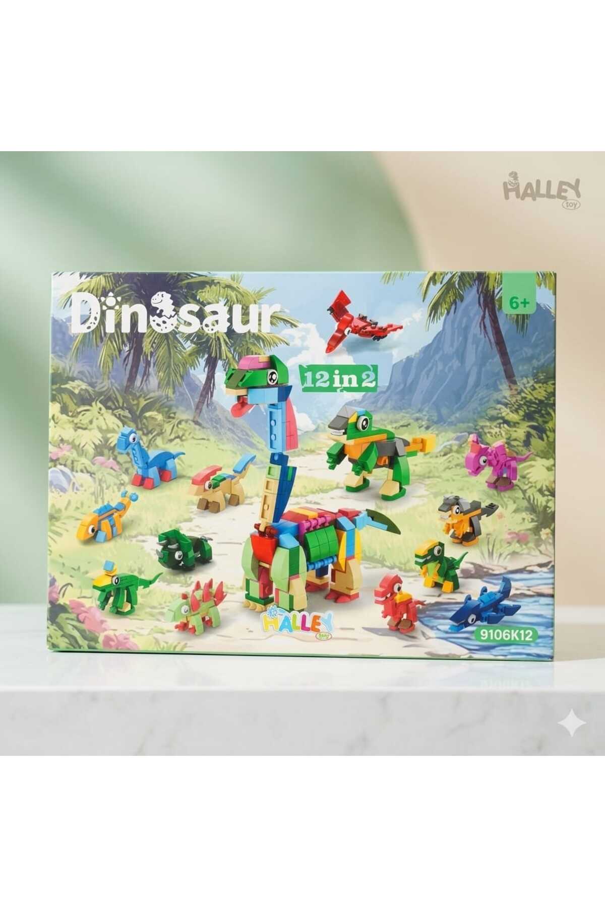 Daily Bazaar 371 Parça Mini Dinozor Blokları 10IN1 - 10'lu Koleksiyon Yapım Seti - Eğitici Bloklar fotoğrafı 2 (önizleme)
