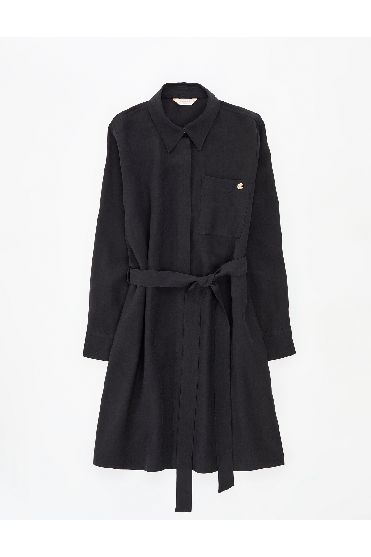 Pierre Cardin  Siyah Comfort Fit Dokuma Elbise 50318196-VR046 - Görsel 5