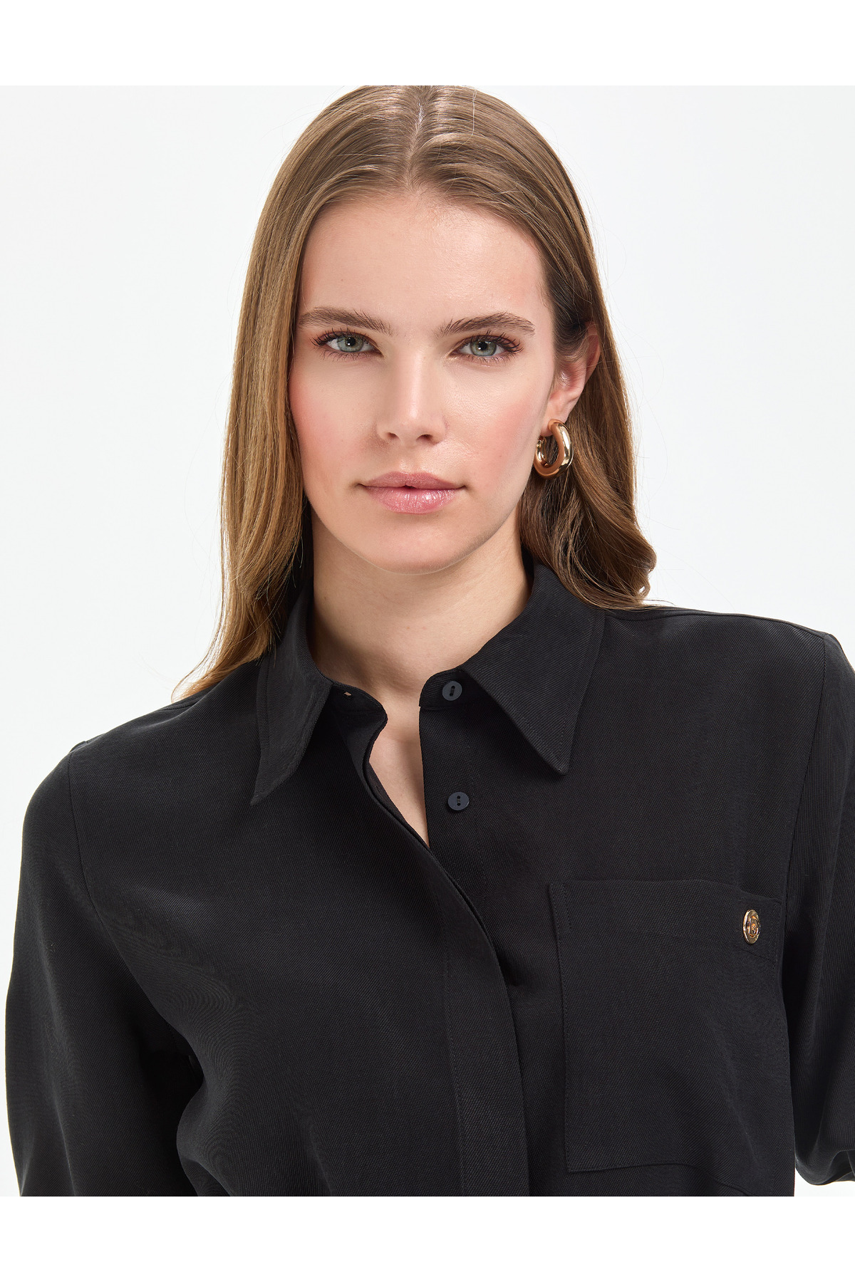 Pierre Cardin  Siyah Comfort Fit Dokuma Elbise 50318196-VR046 - Görsel 2