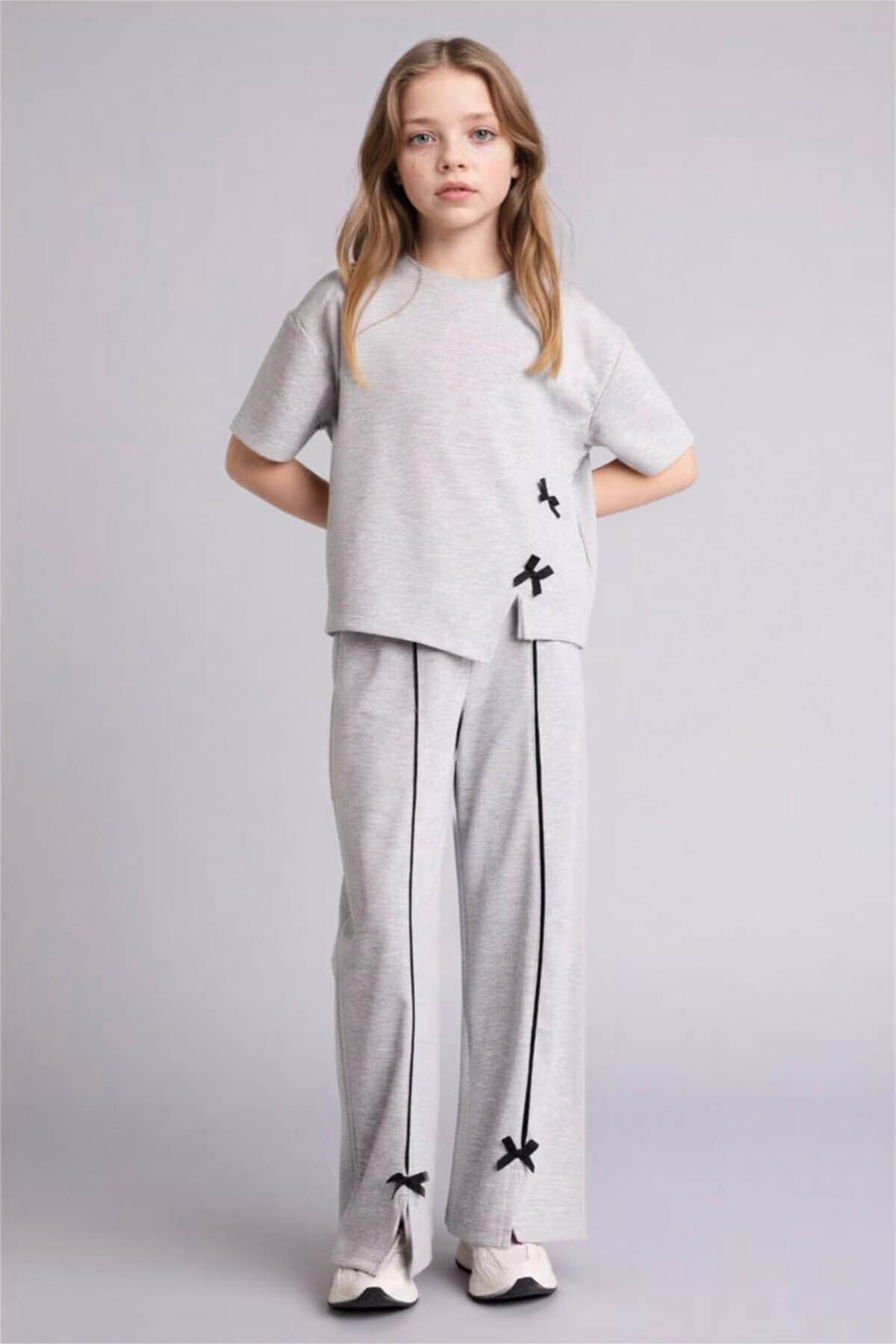 2pcs Set Bowknot Detailed Girl G7873A826SM