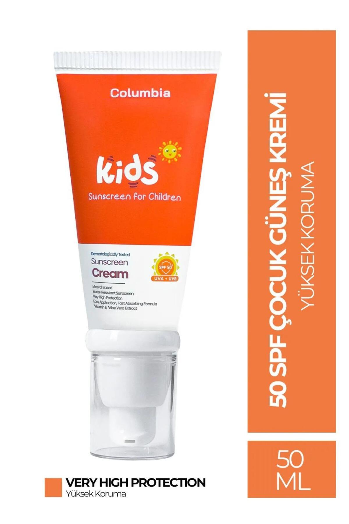 Columbia Çok Yüksek Koruma 50 SPF Çocuk Güneş Kremi 50 ML