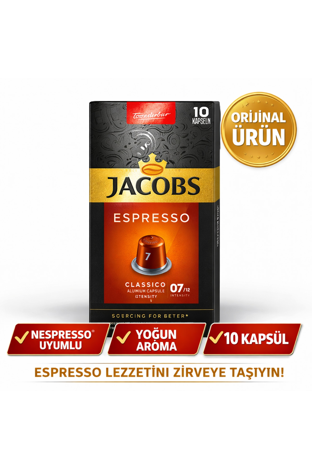 Jacobs Espresso 7 Classico Kapsül Kahve 10’lu Nespresso Uyumlu - Fiyatı ...