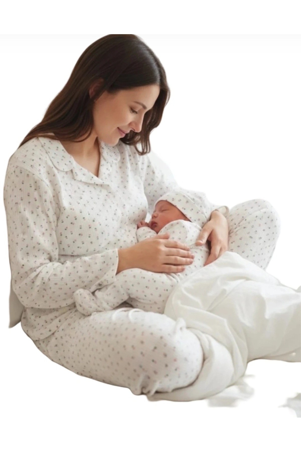 BEGONYA BEBECE KIDS Anne bebek lahusa pijama takimi set yenidogan hastahane seti fotoğrafı 3 (önizleme)