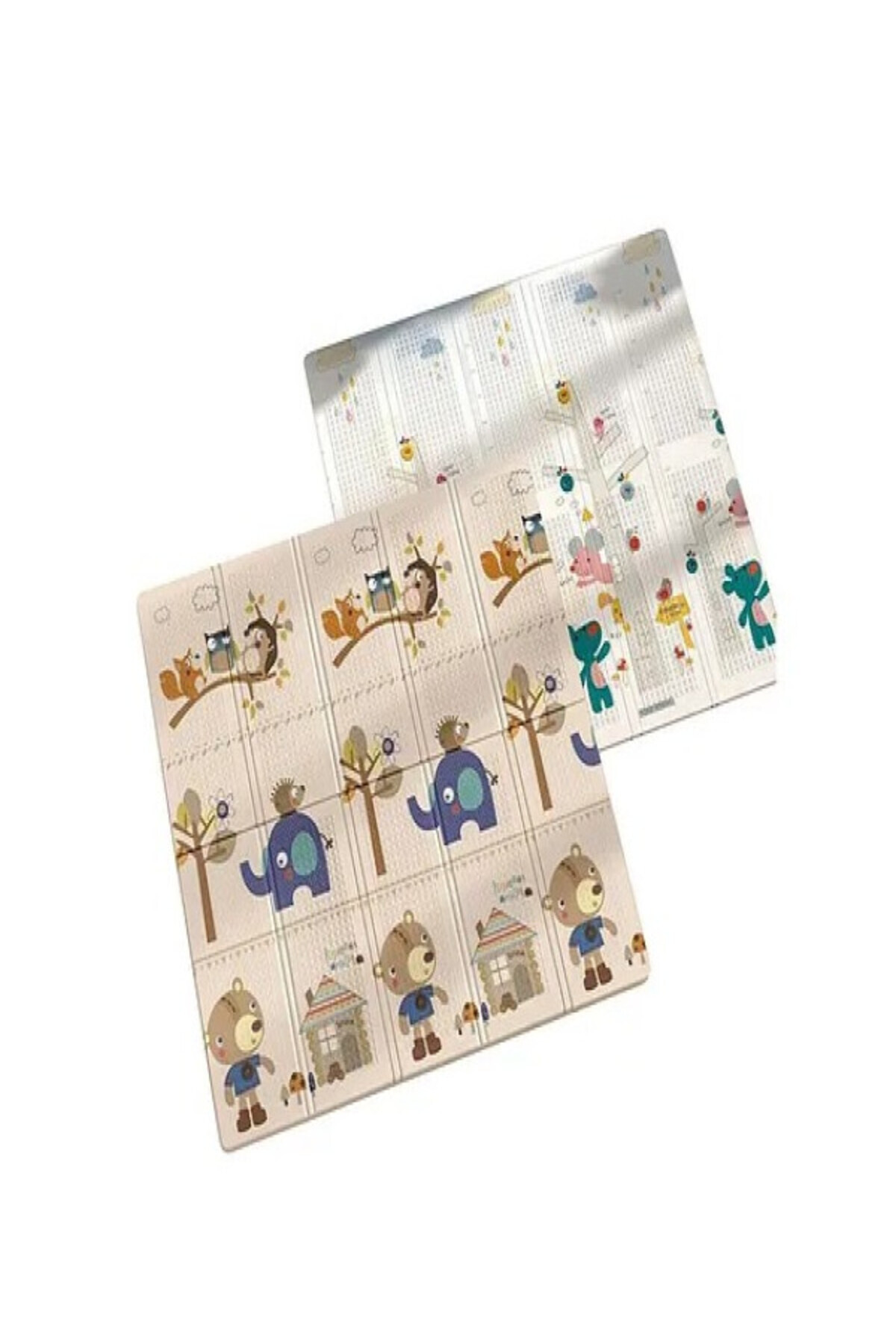elfobaby Little Friends - Katlanabilir - Çift Yönlü - Oyun Halısı ve Matı 150X180X1 (Taşıma Çantalı) fotoğrafı 6 (önizleme)