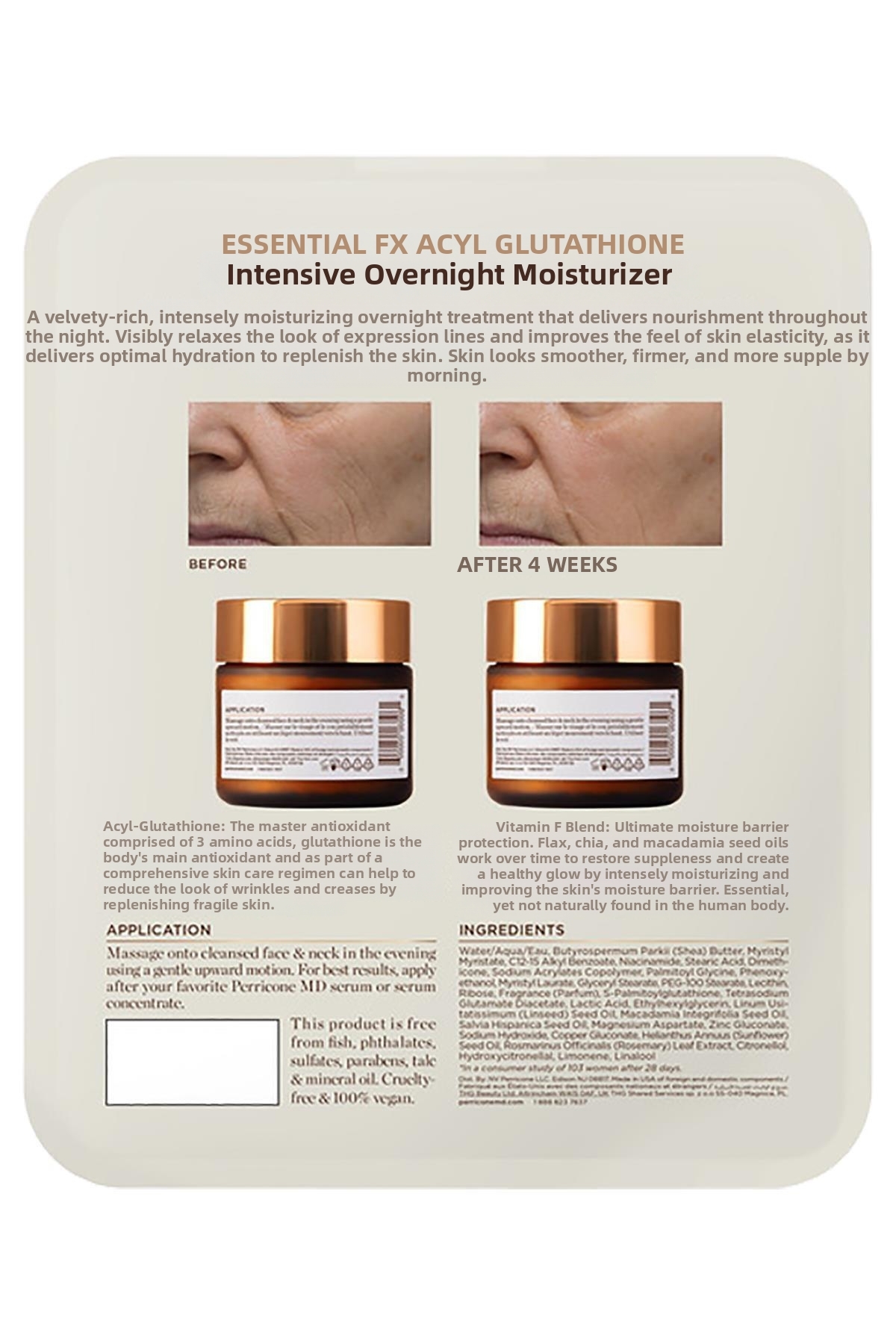 can glutathione be taken at night Perricone MD Essential Fx Acyl-Glutathione Intensive Moisturizing Night  Cream 2X59Ml- Trendyol