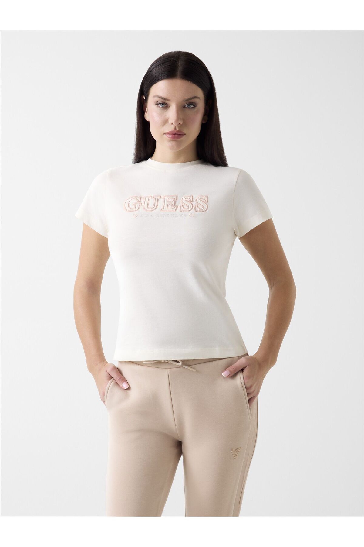 Guess Embroidered logo T-shirt