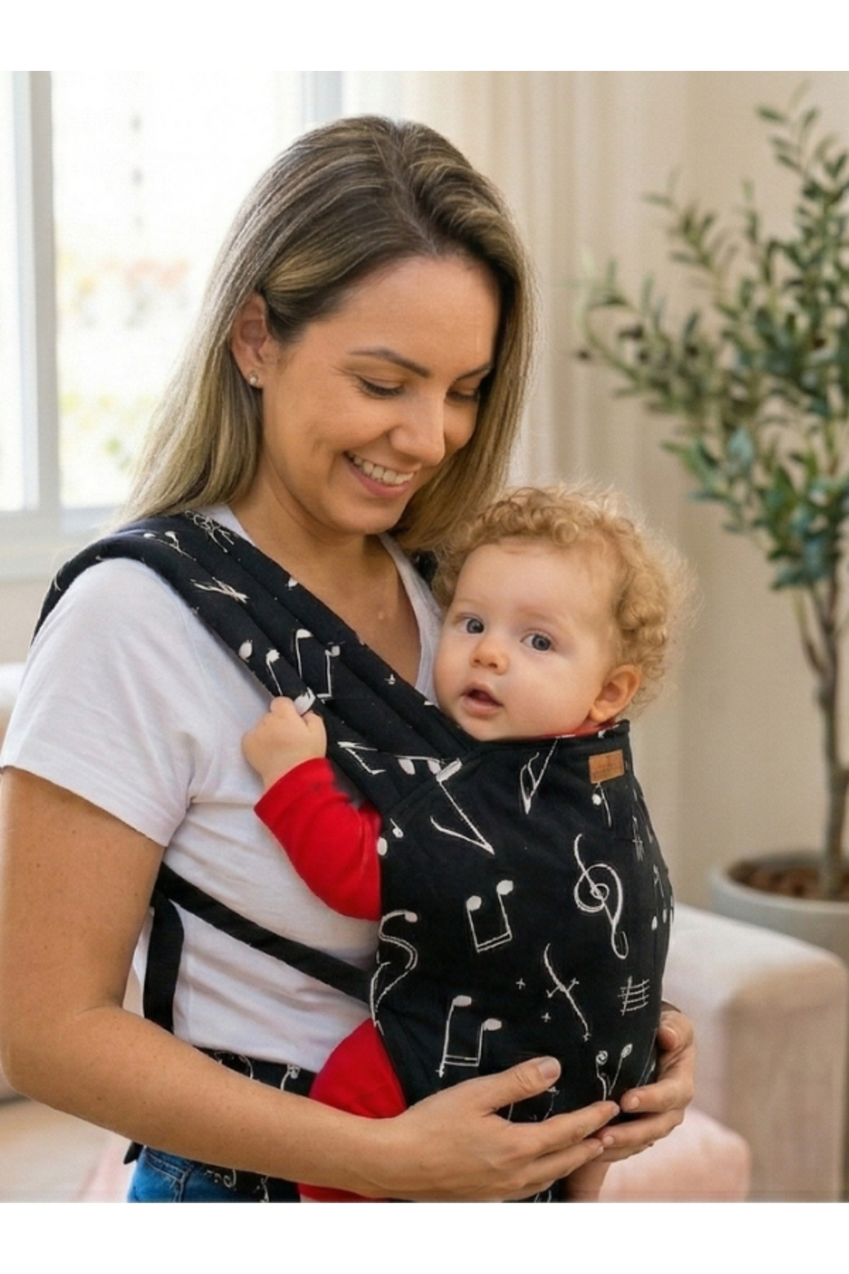 EGGBABY Ergonomik Kanguru Bebek Taşıma Siyah Bebek Kangurusu fotoğrafı 2 (önizleme)