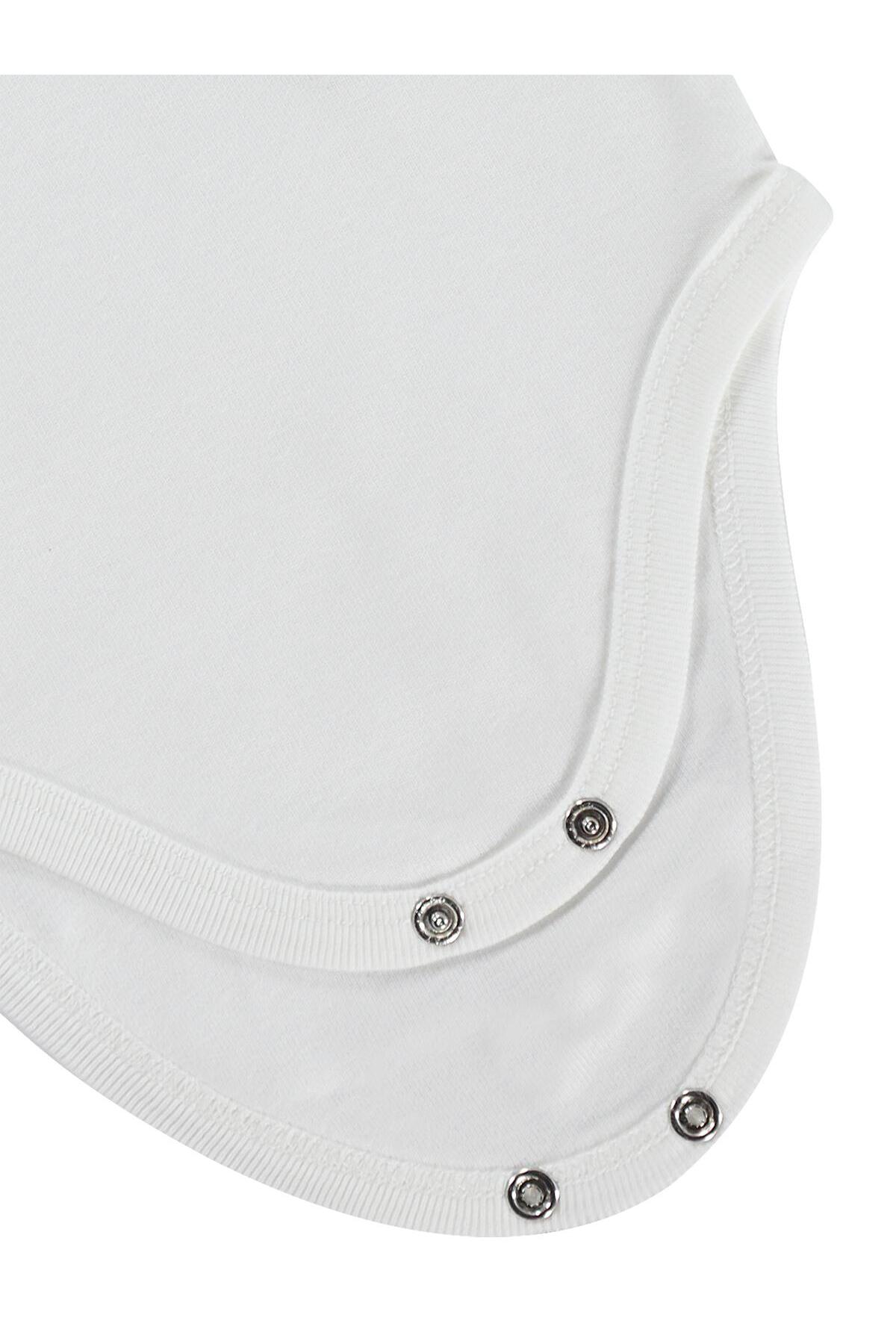 Civil Baby 5 li Düz Basic Sıfır Kol1-3 Yaş Çıtçıtlı Badi - Beyaz fotoğrafı 2 (önizleme)